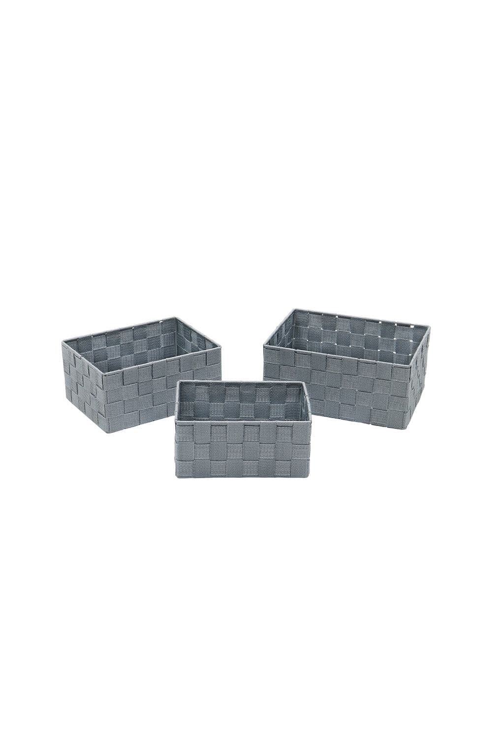 Vichy Rect Nylon Storage Baskets Set 3