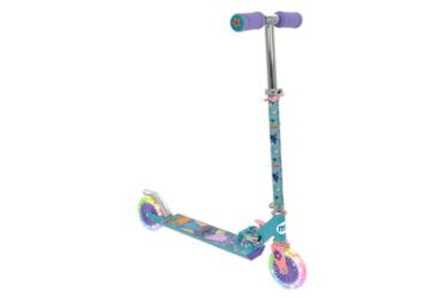 Folding Inline Scooter Light Up Wheels