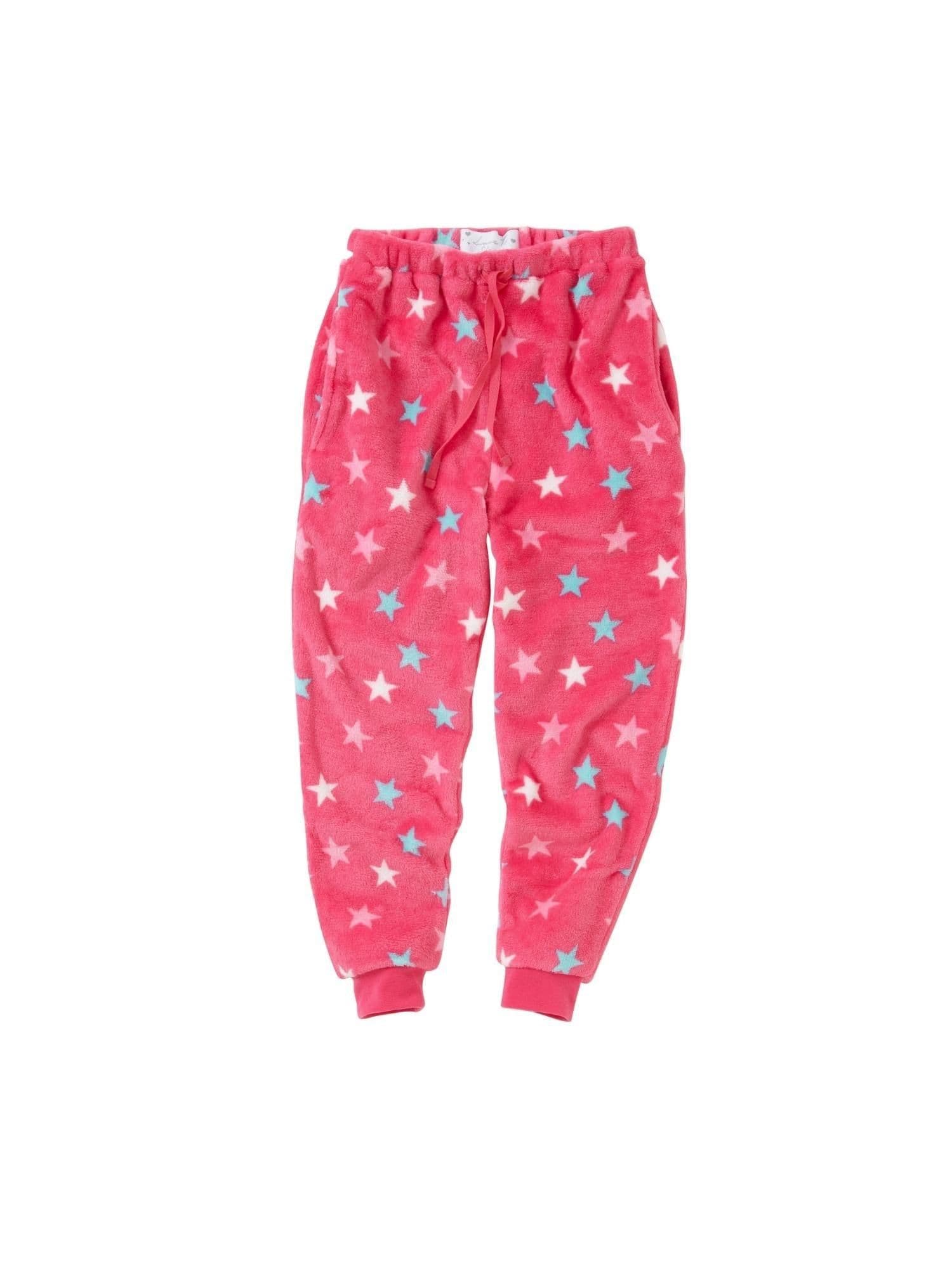 Star Print Fleece Bottoms