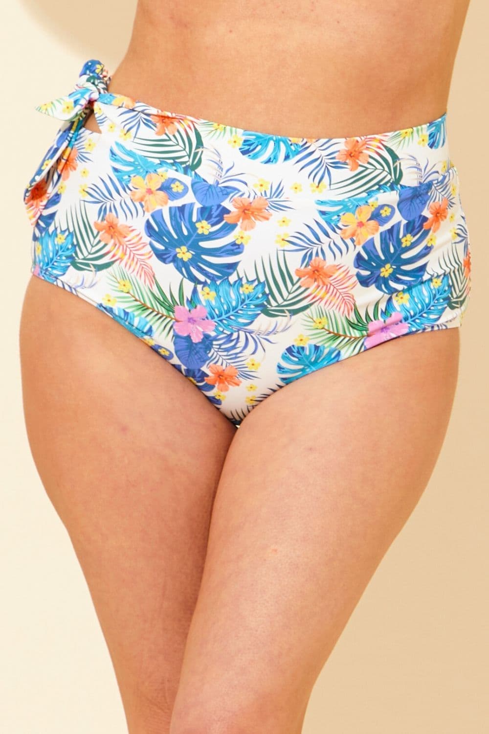 High Waist Side Tie Bikini Brief