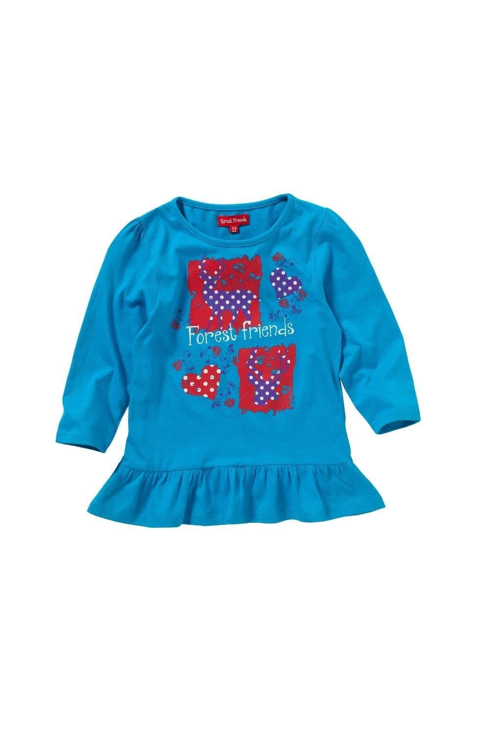 Deer Print 3 4 Sleeve Top