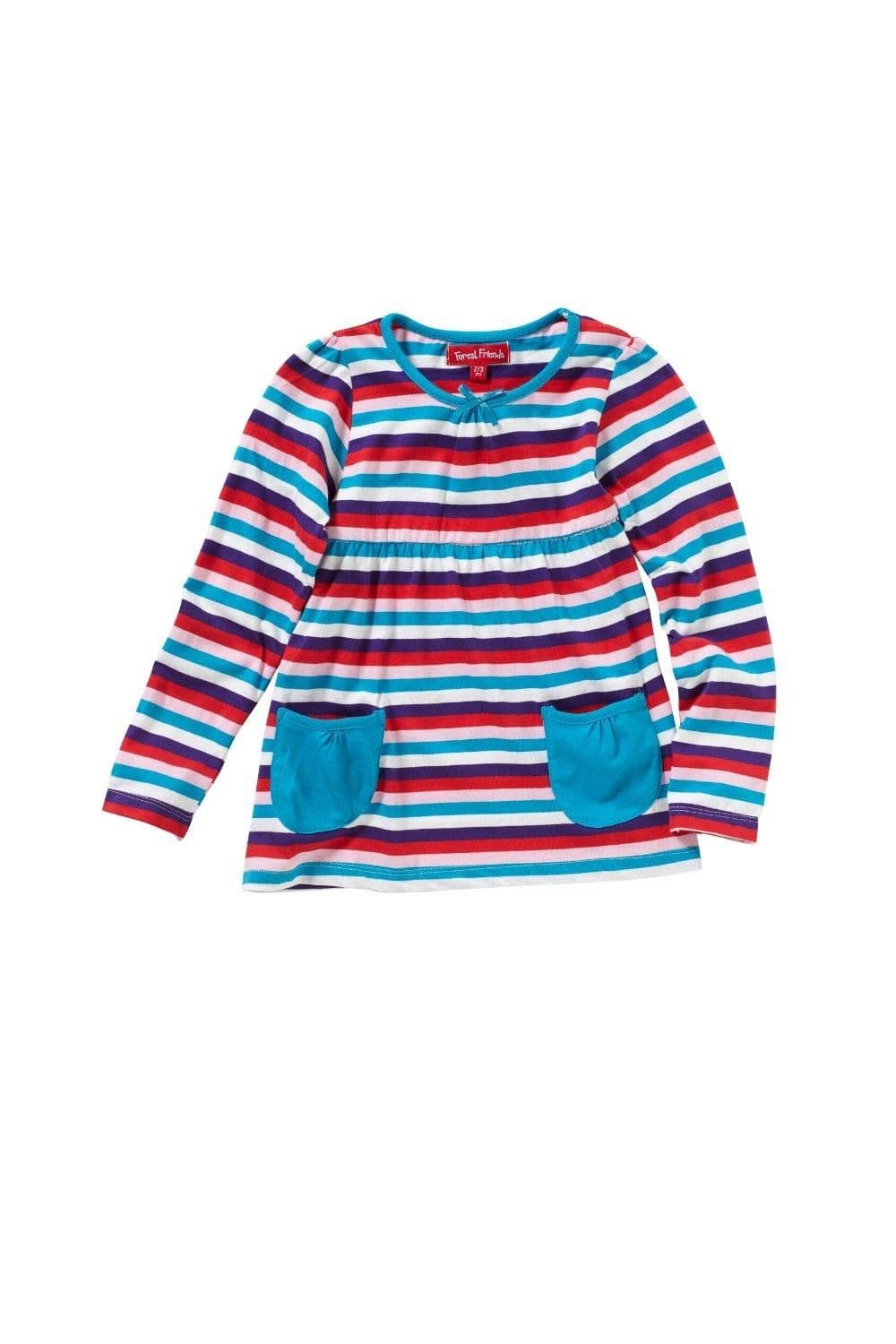 Pocket Striped Long Sleeve Top