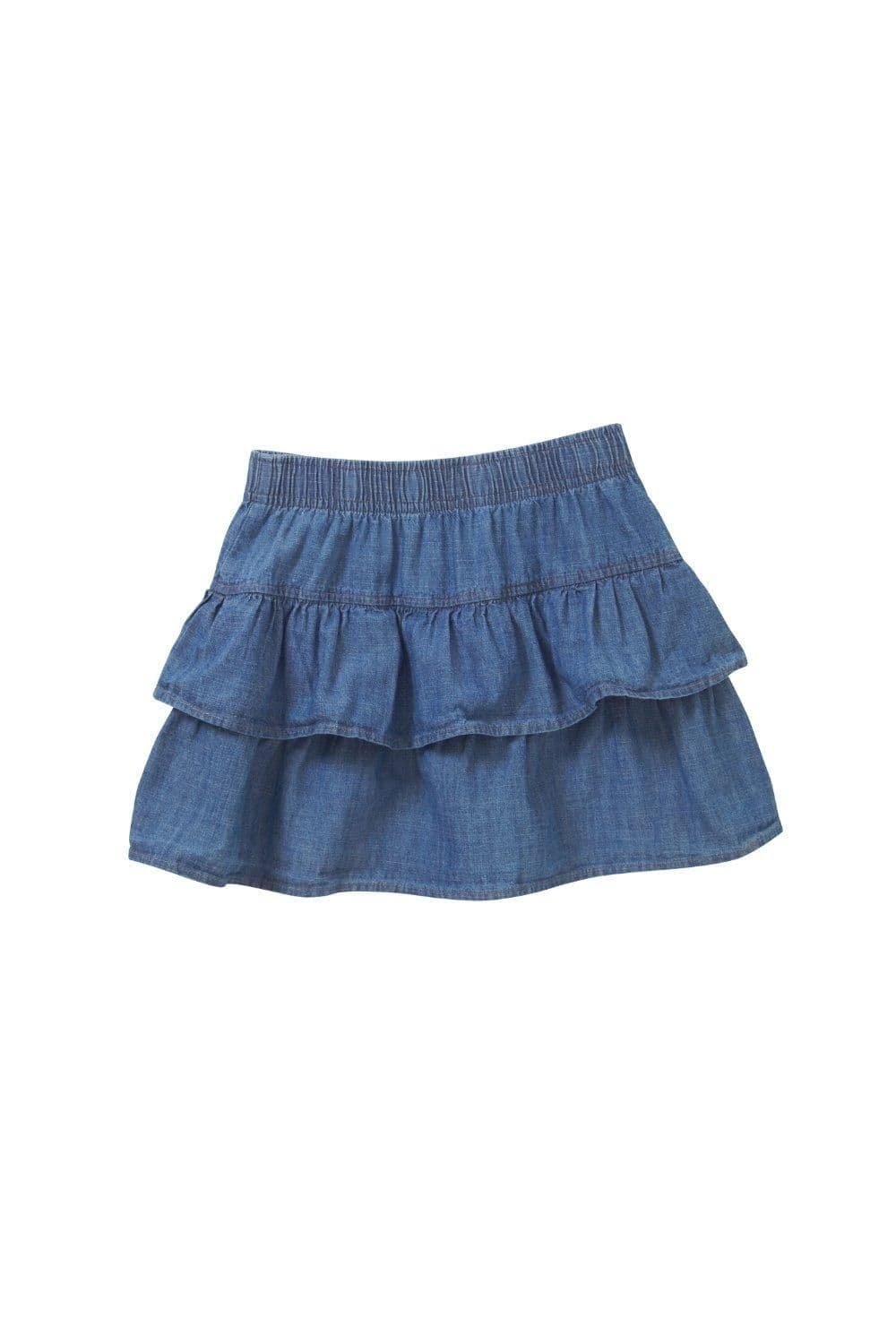 Denim Tiered RaRa Skirt