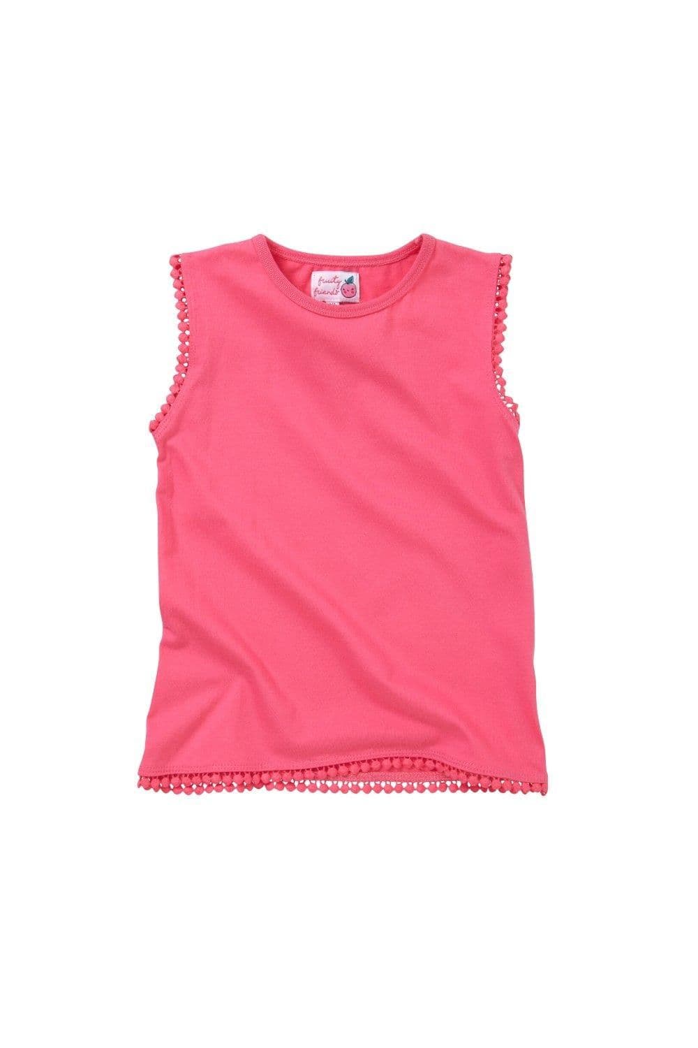 Pom Pom Sleeveless Vest Top