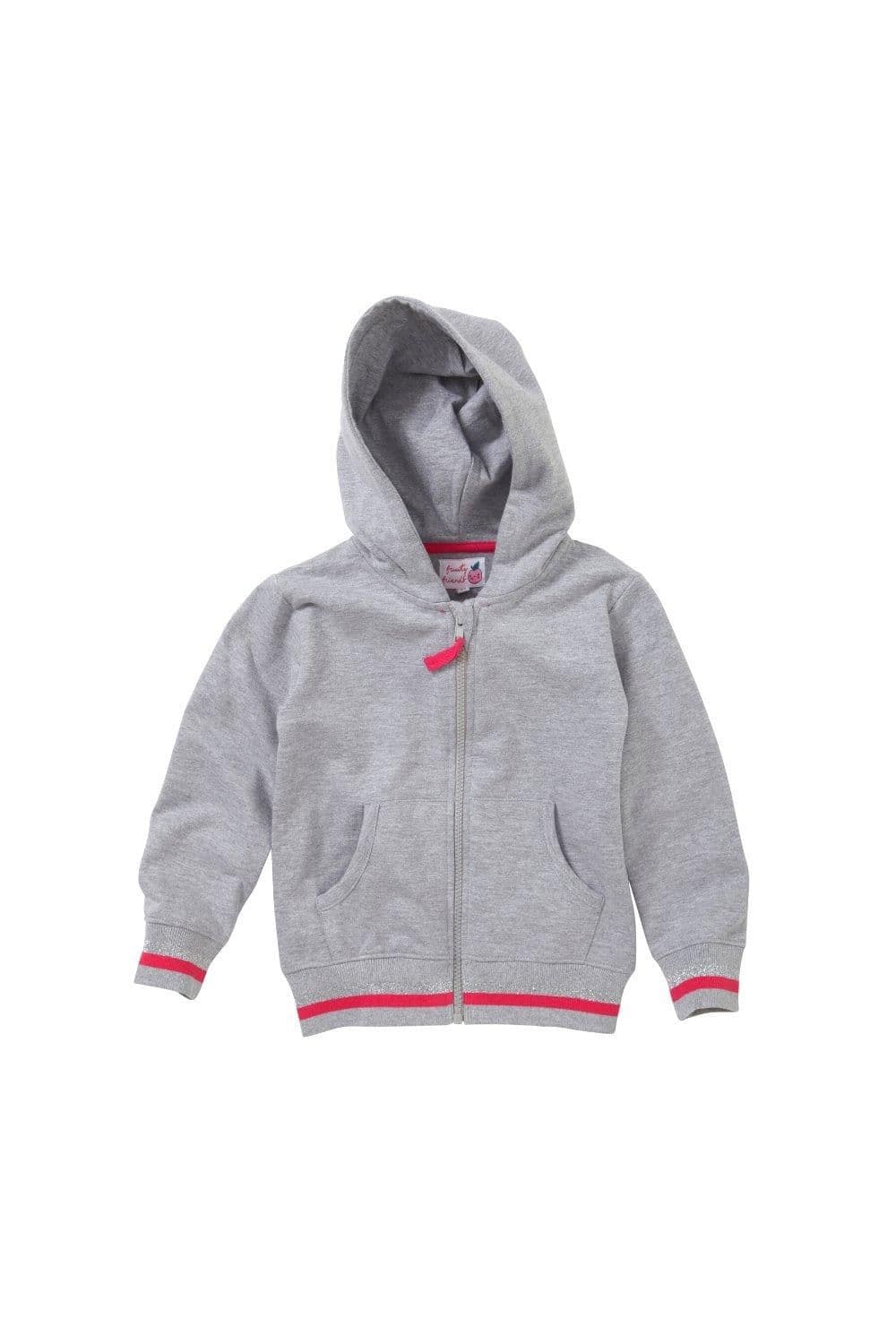 Glitter Stripe Zip Up Hoodie