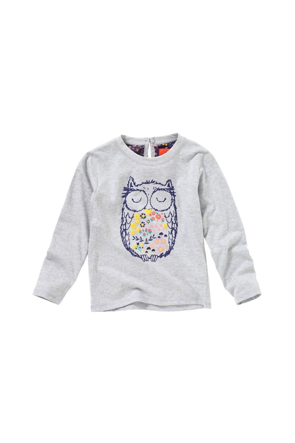 Owl Print Long Sleeve Top