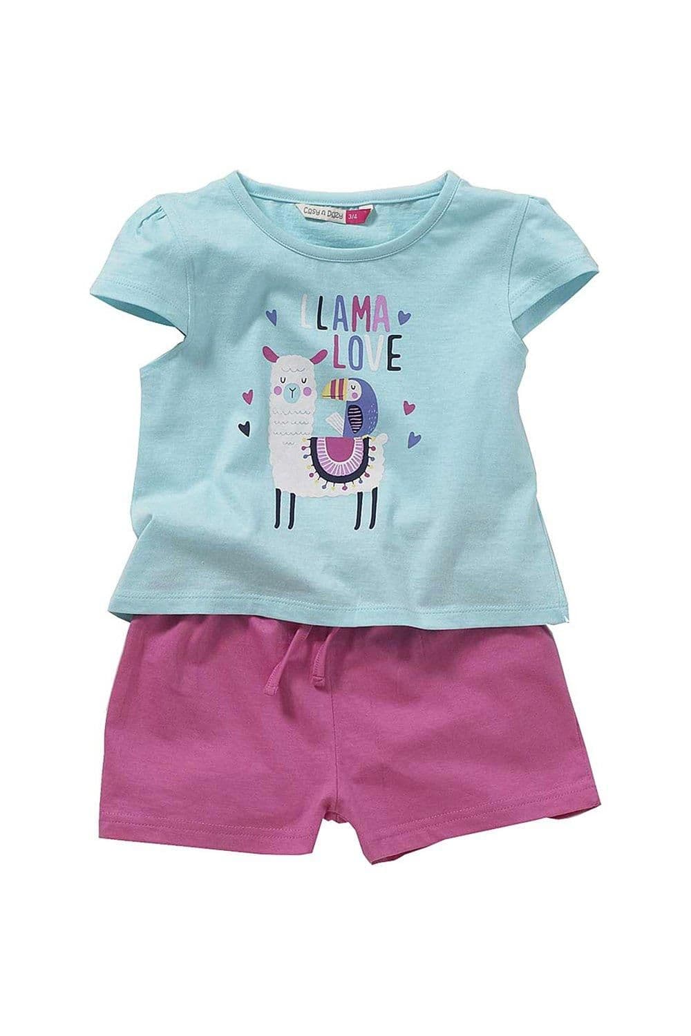 Llama Love Short Pyjama Set