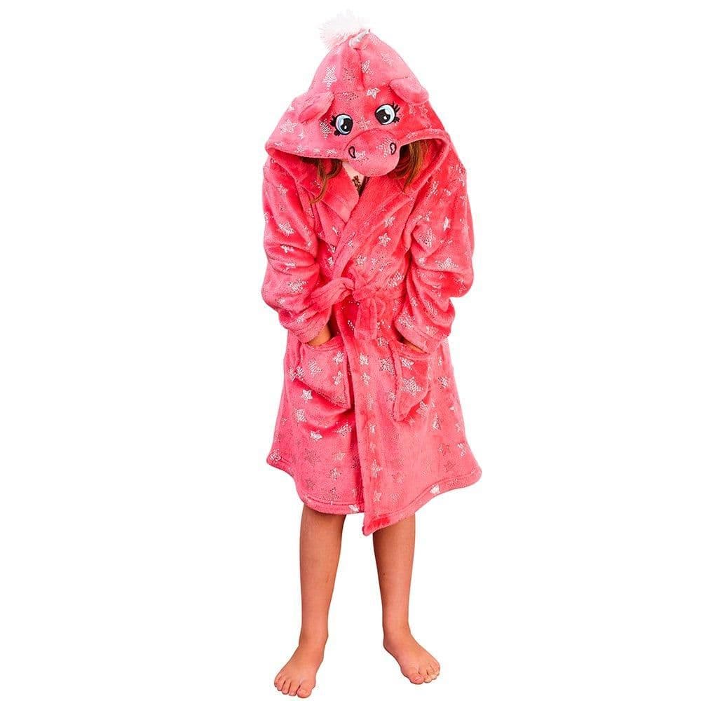 Unicorrn Stars Fleece Dressing Gown