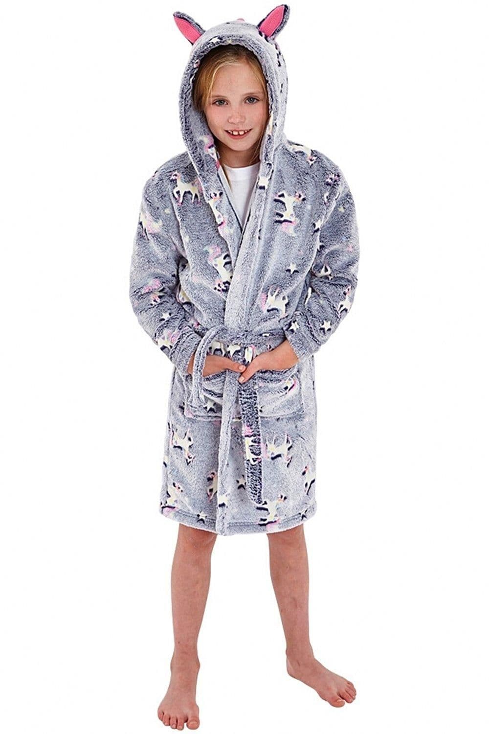 Glow Dark Unicorn Dressing Gown