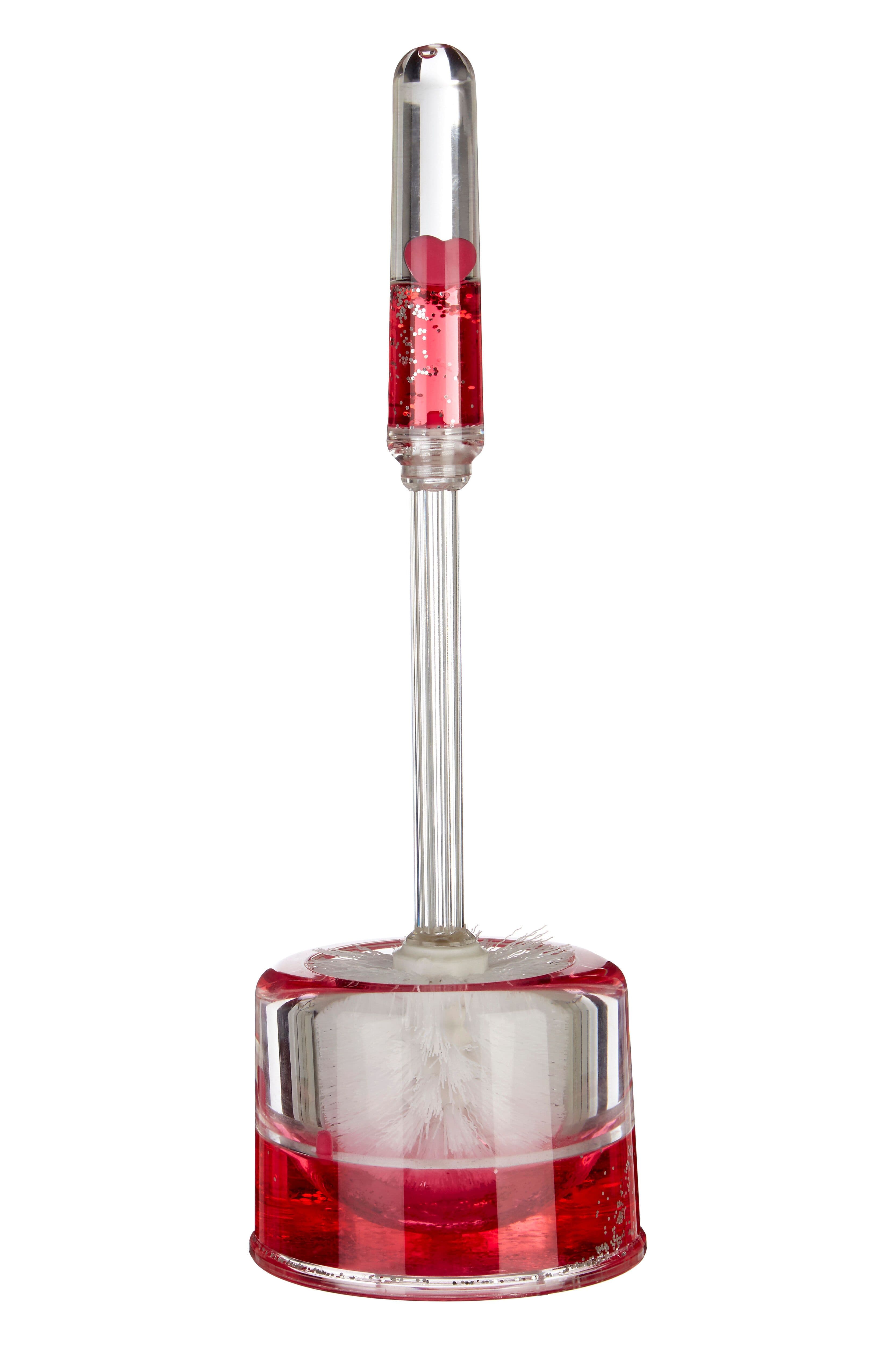 Floating Hearts Acrylic Hearts Toilet Brush Holder