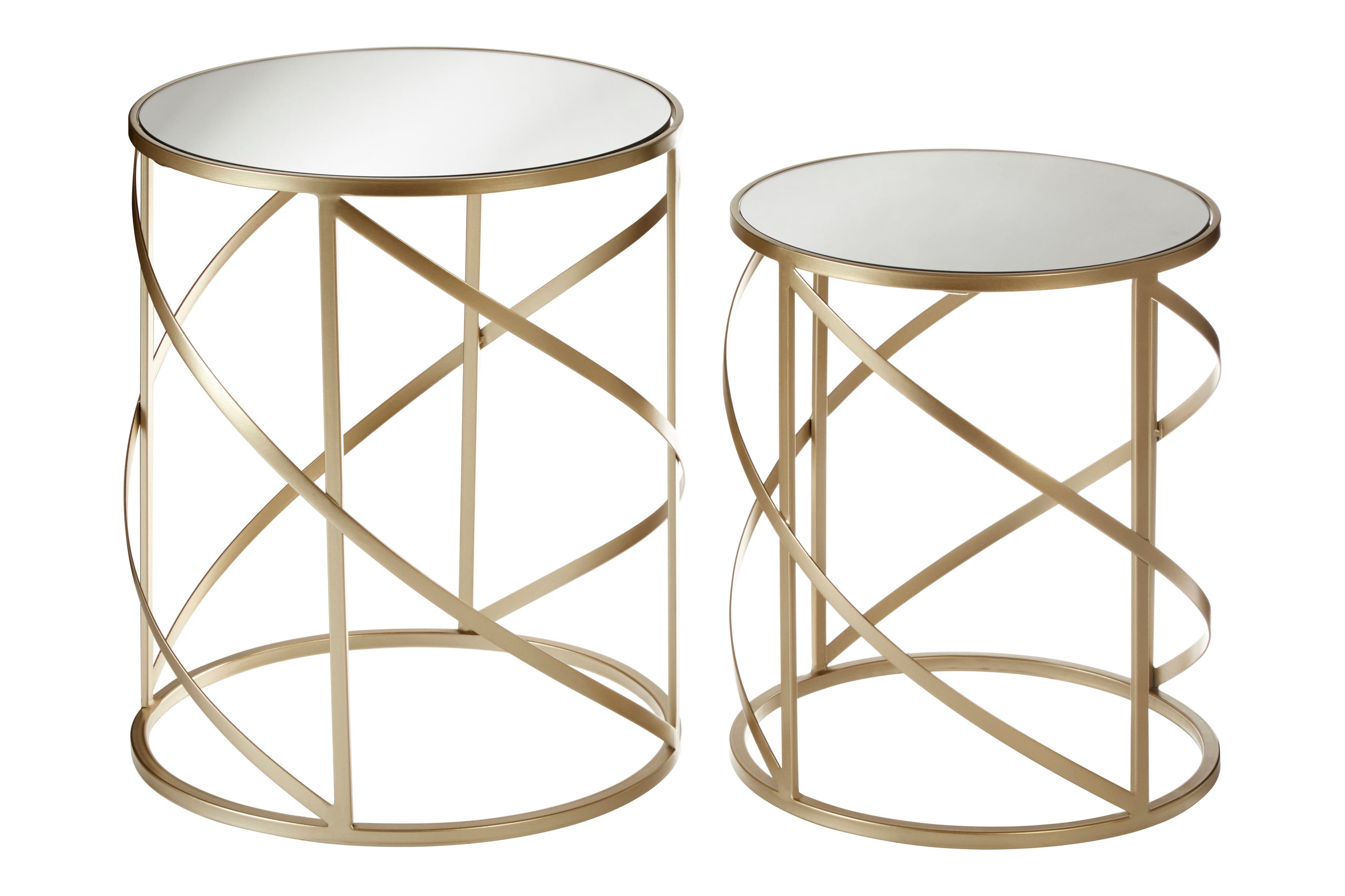 Set Of 2 Avantis Swirl Frame Tables