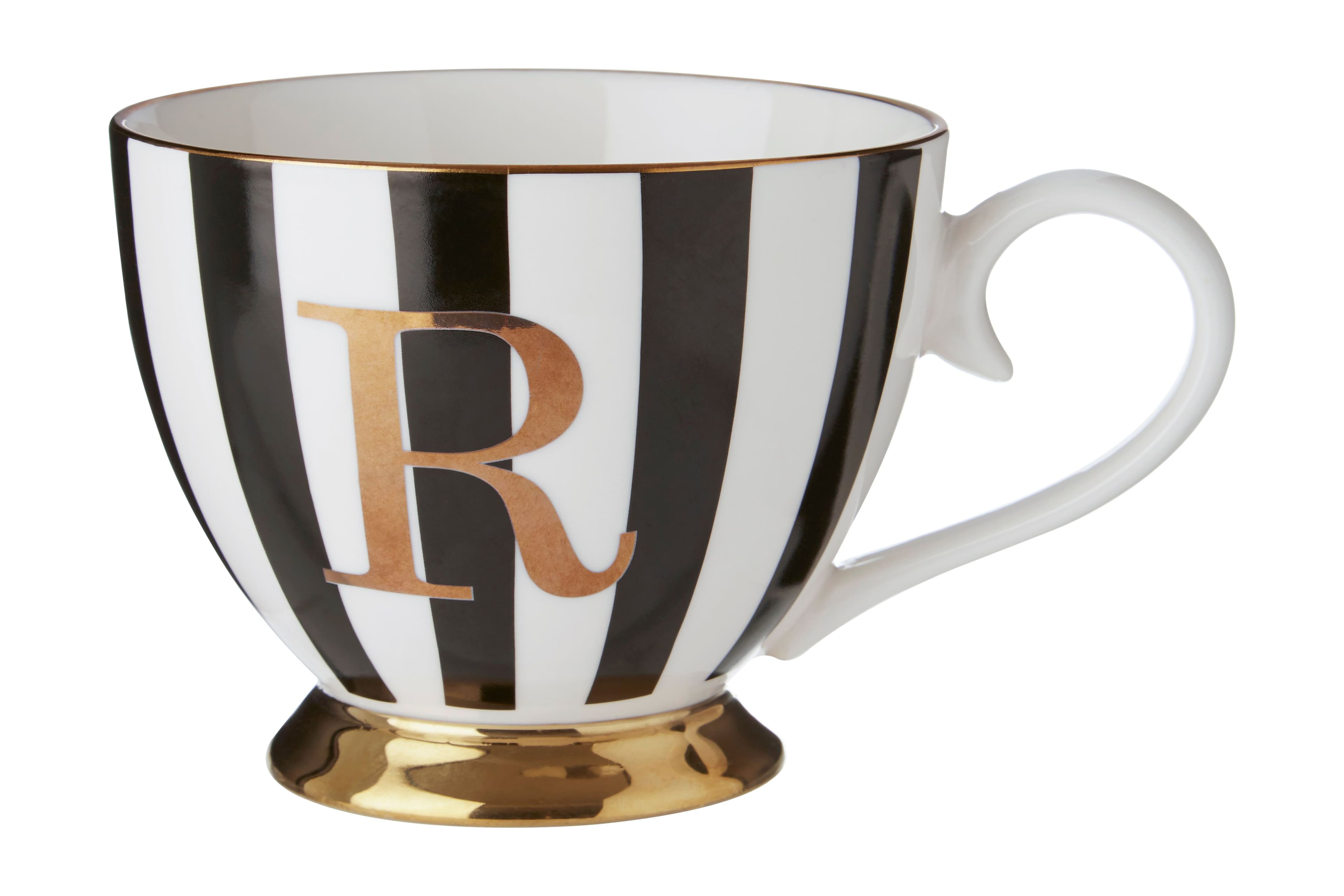Mimo Duchess R Letter Monogram Mug