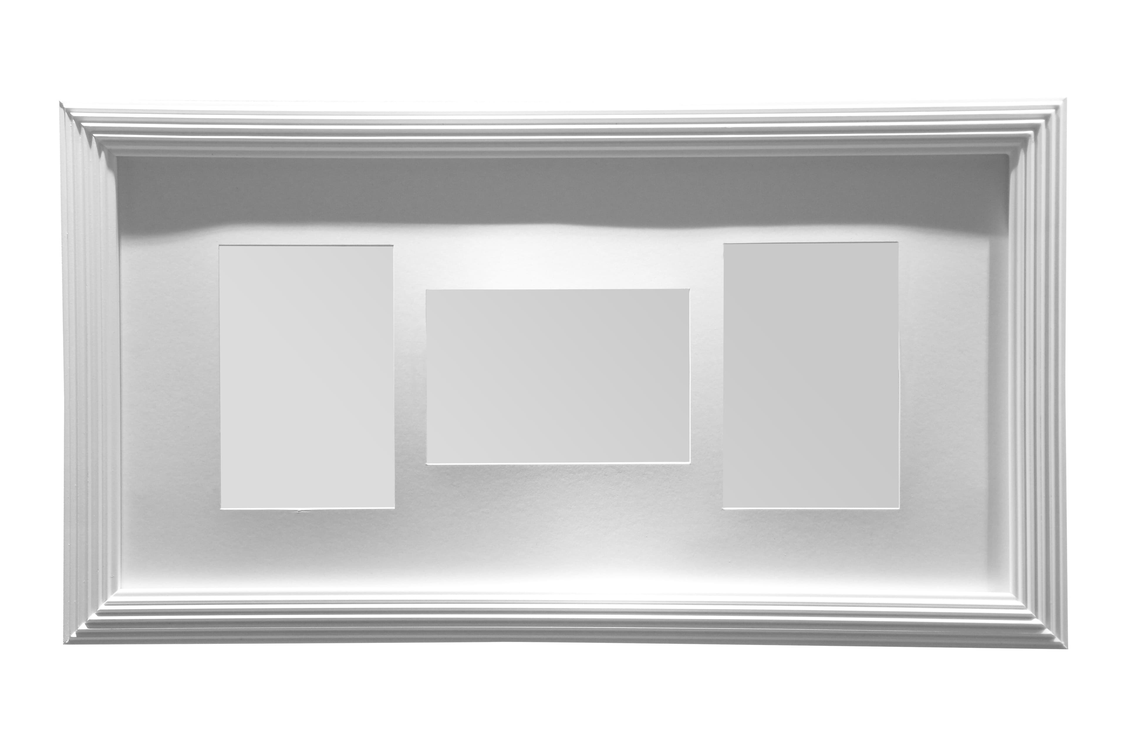 White 3 Photo Multi Photo Frame