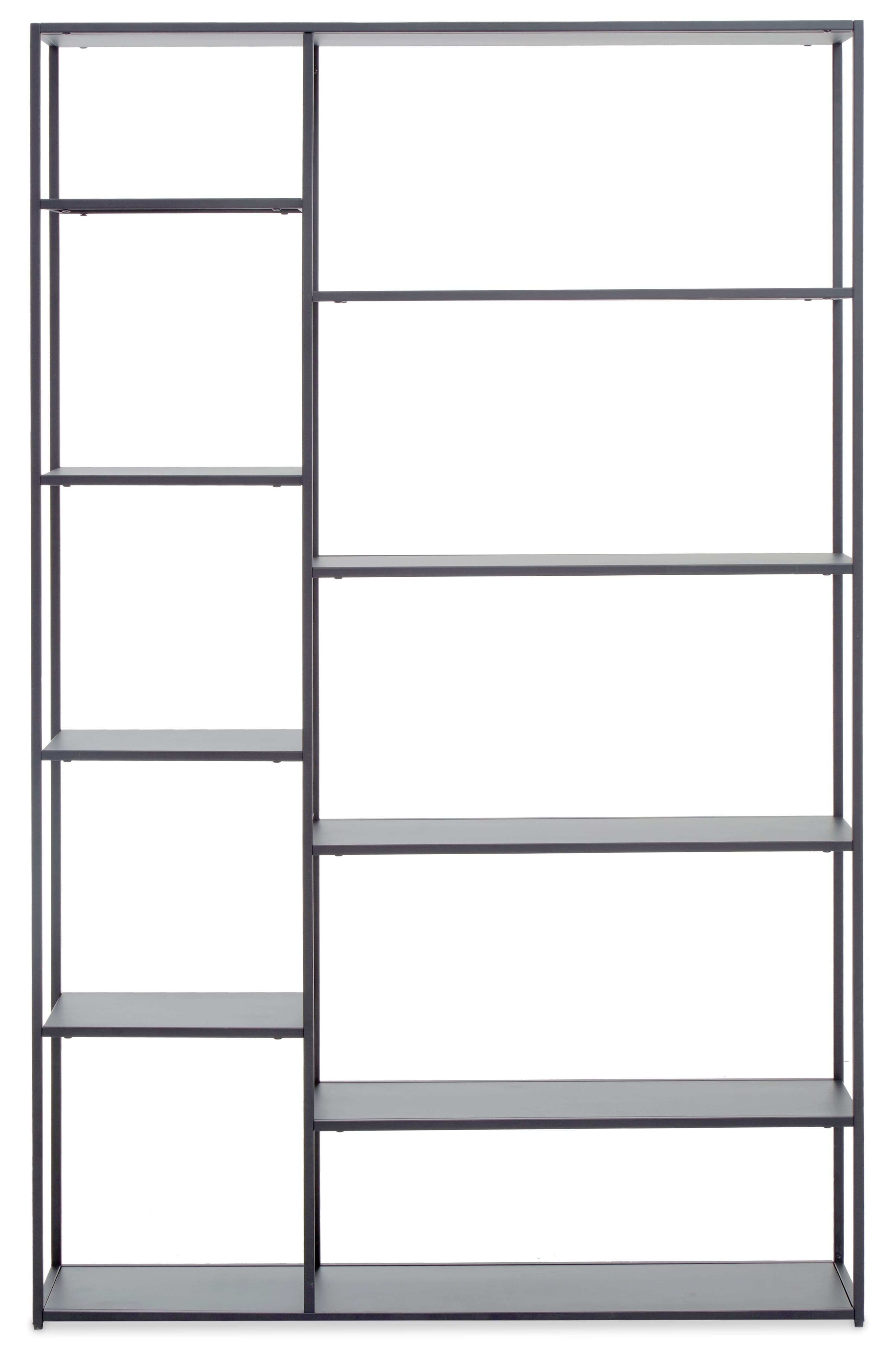 Acero Grey Multi Shelf Unit, Sleek And Minimal Profile