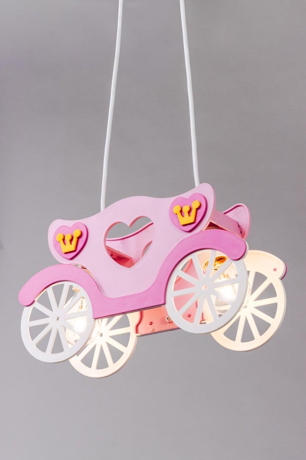Glow Princess Carriage Ceiling Pendant Light