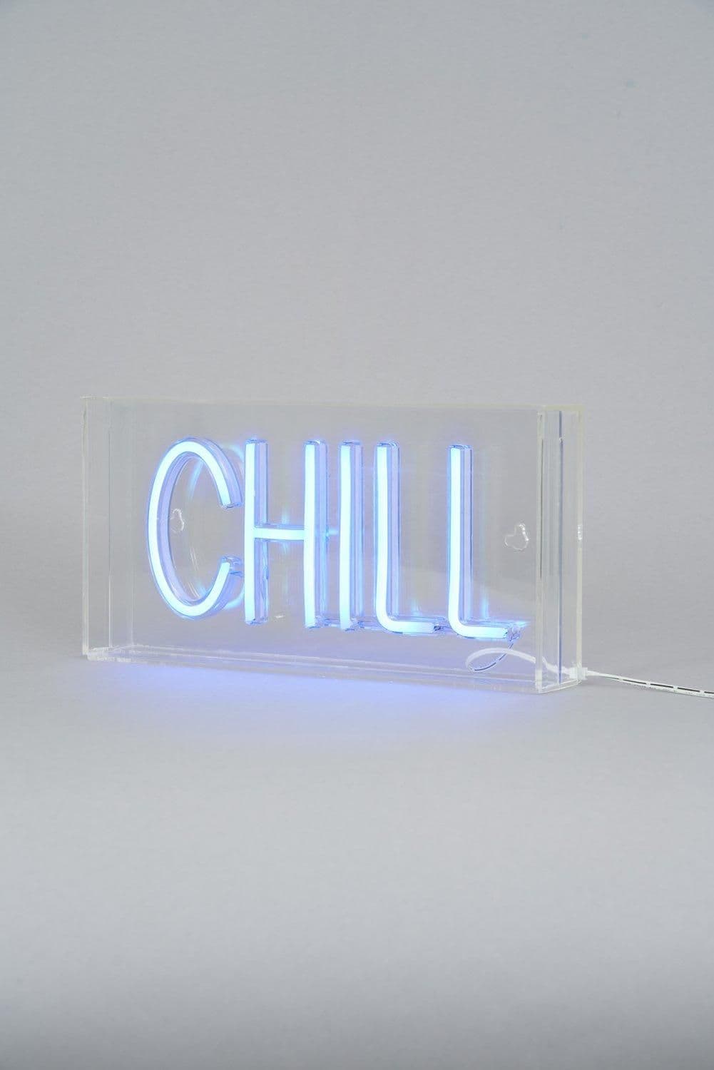 Glow Chill Neon Light Box Table Lamp