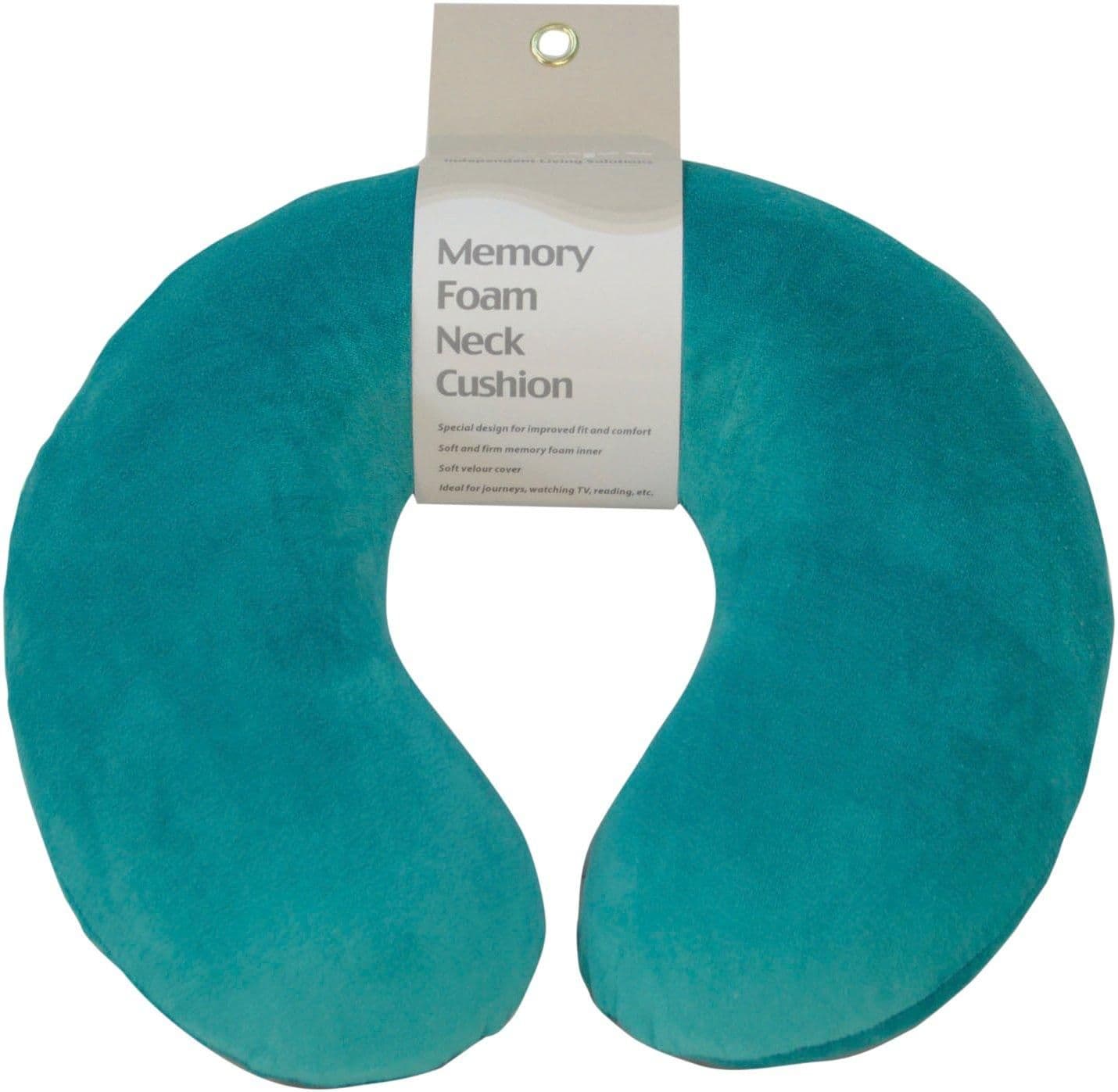 Memory Foam Neck Cushion Teal