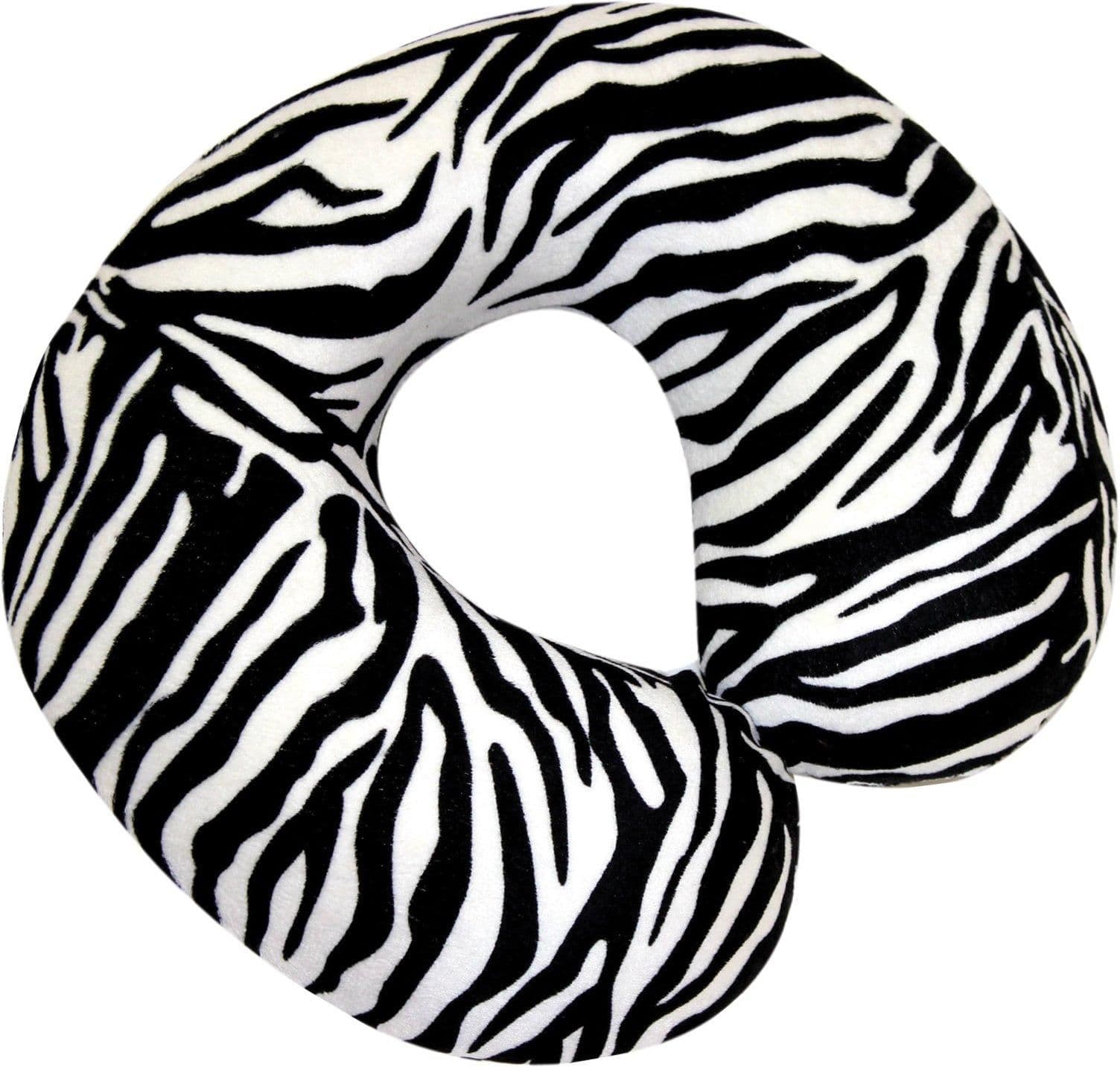 Memory Foam Neck Cushion White Zebra