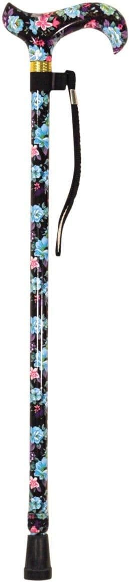 Deluxe Patterned Walking Cane Floral