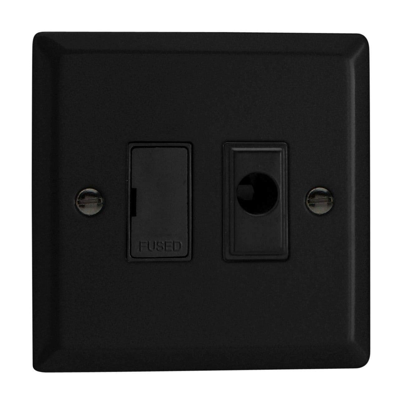 XY6UFOB.MB Urban Matt 1 Gang Unswitched Fused Spur + Flex Outlet