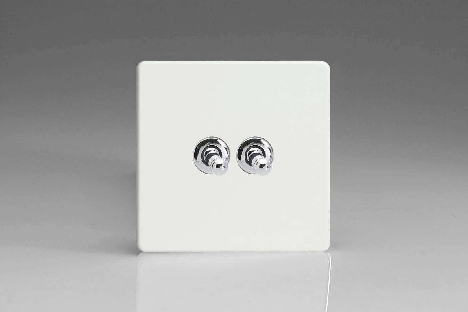 XDQT2S 2 Gang 1 Or 2 Way Toggle Switch