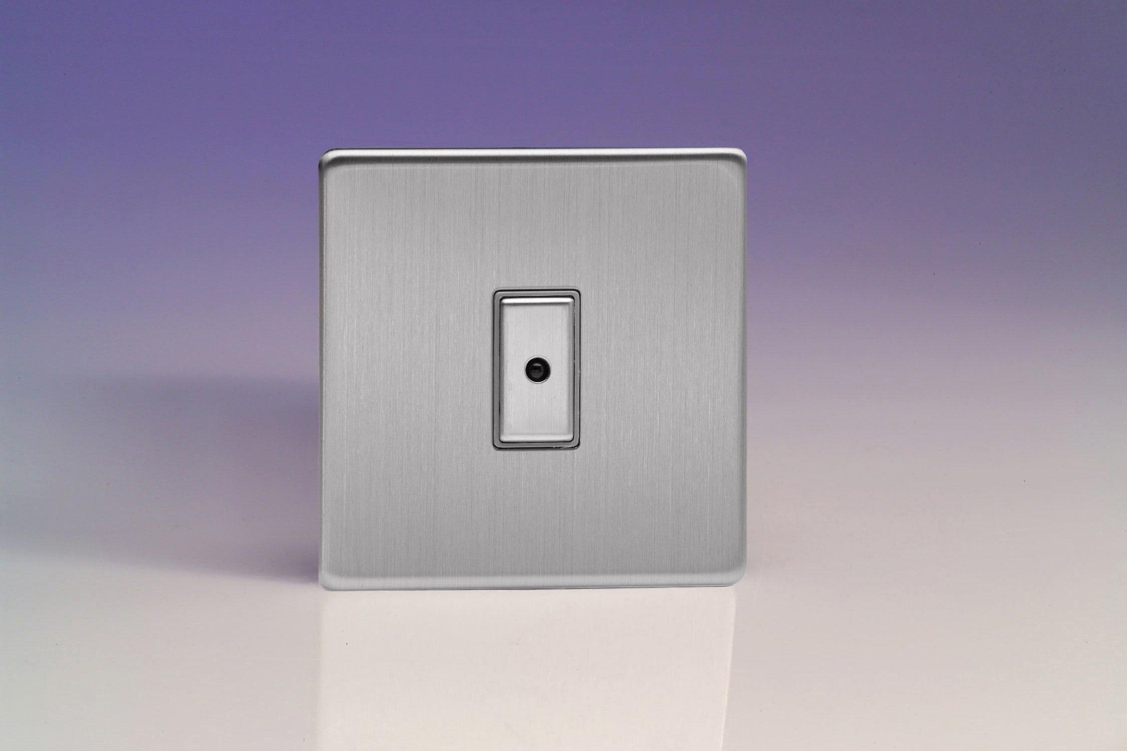 JDSE101S Dimmer Switch Brushed Steel 1 Gang