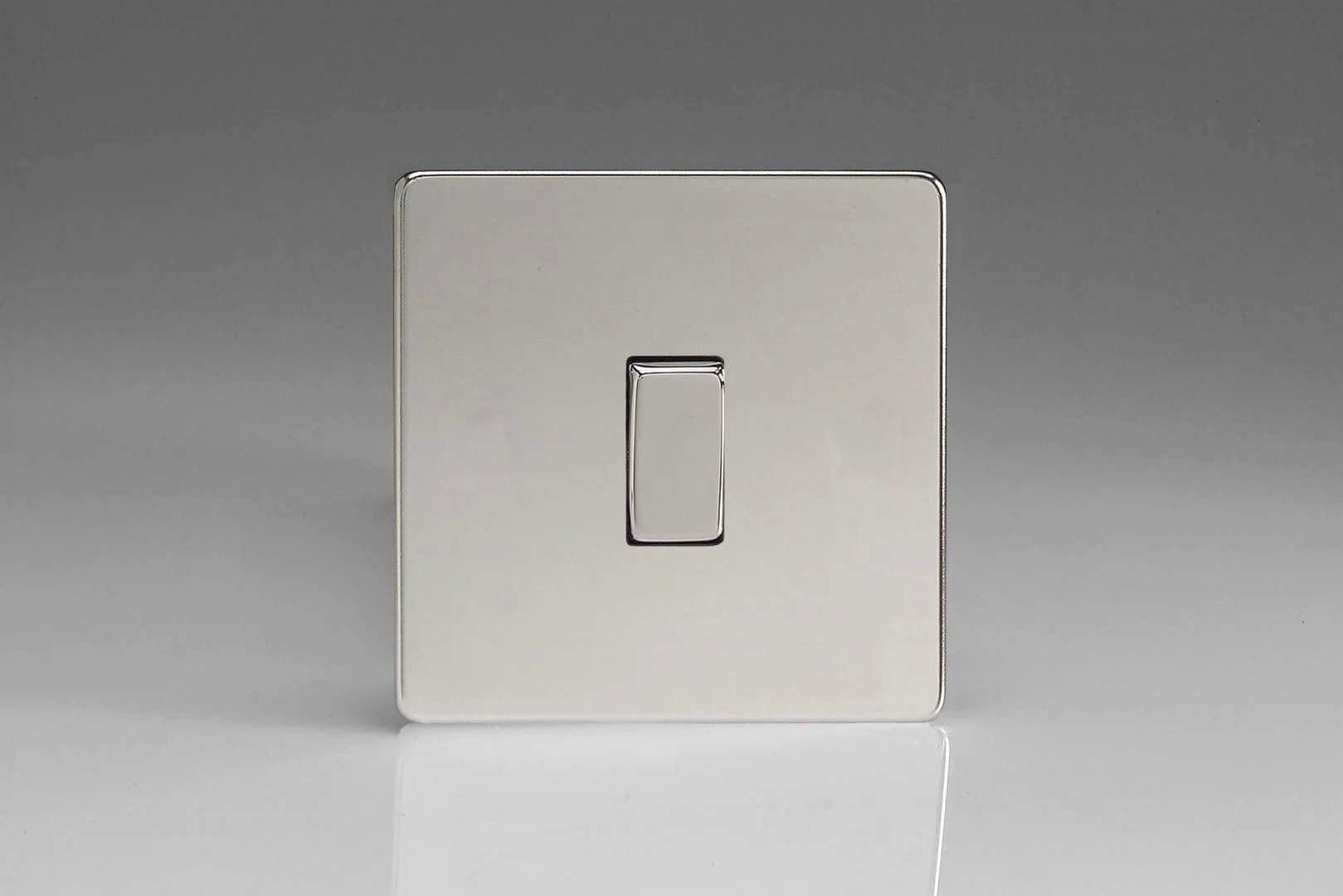 XDC1S Light Switch Polished Chrome 86x86x25mm