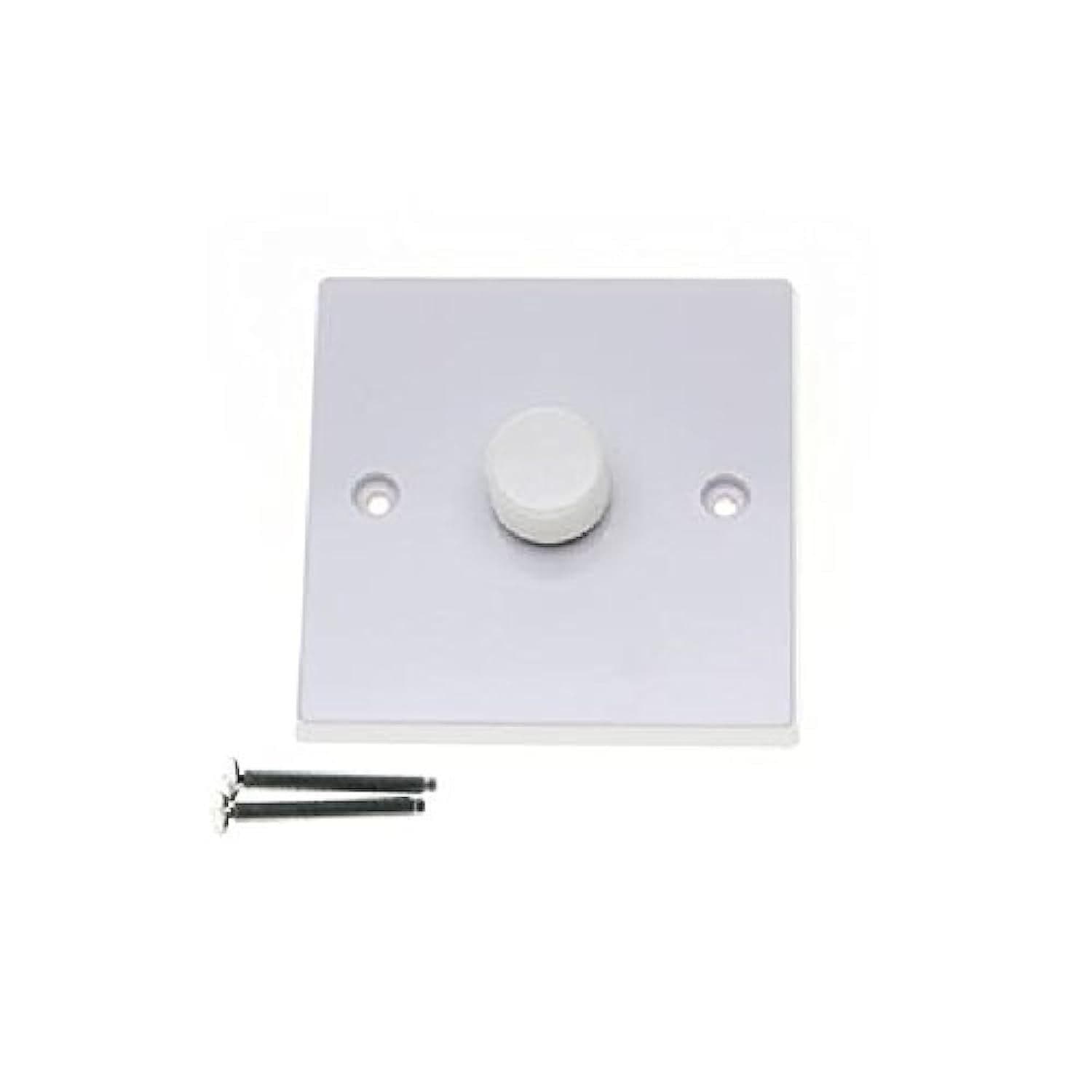 LED Dimmer Switch JQP401W V Pro Series 1 Gang 2 Way Push On Off Rotary LED Dimmer 1 x 0 120W
