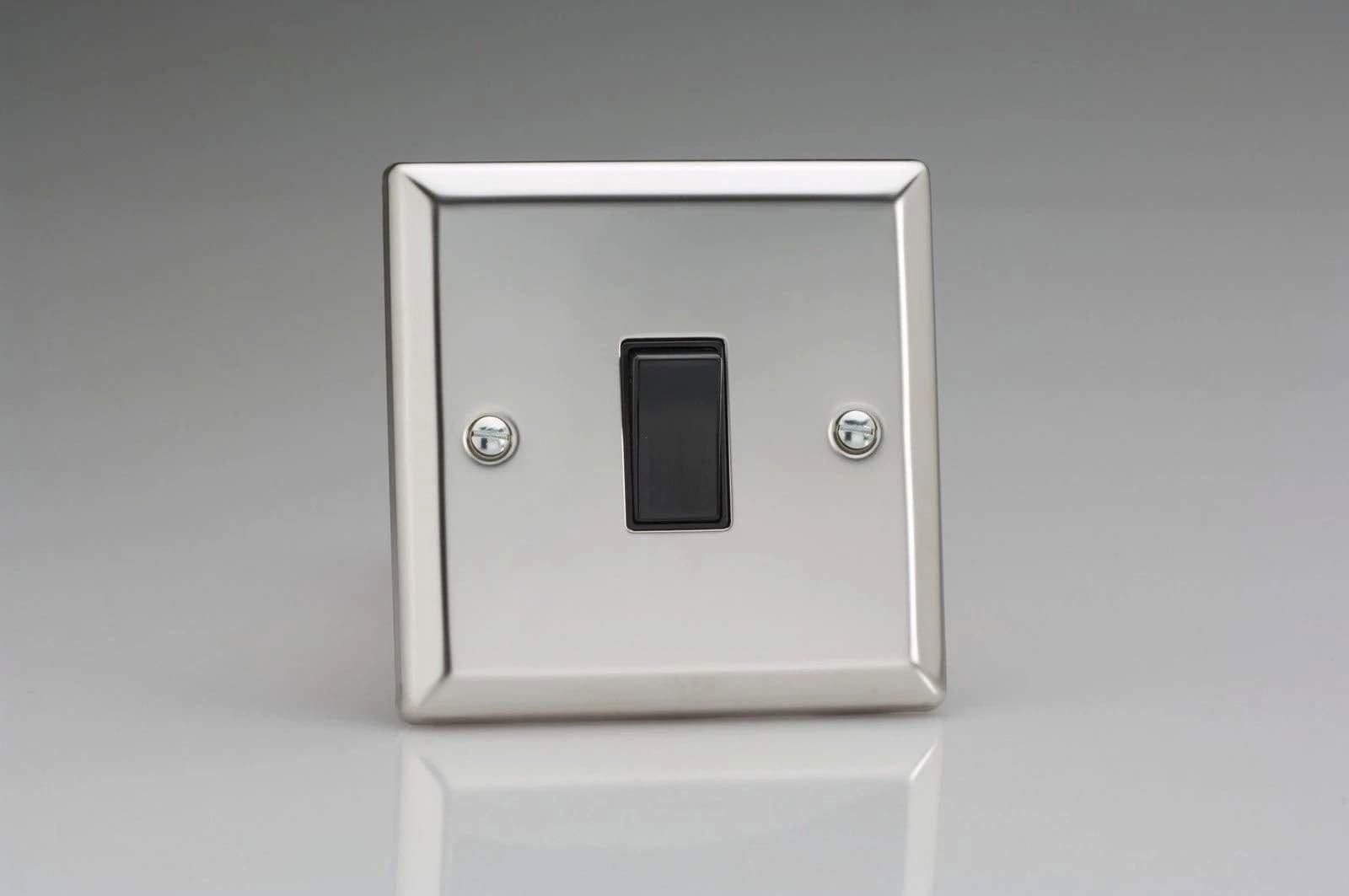 XC1B Rocker Switches 1 Gang Mirror Chrome