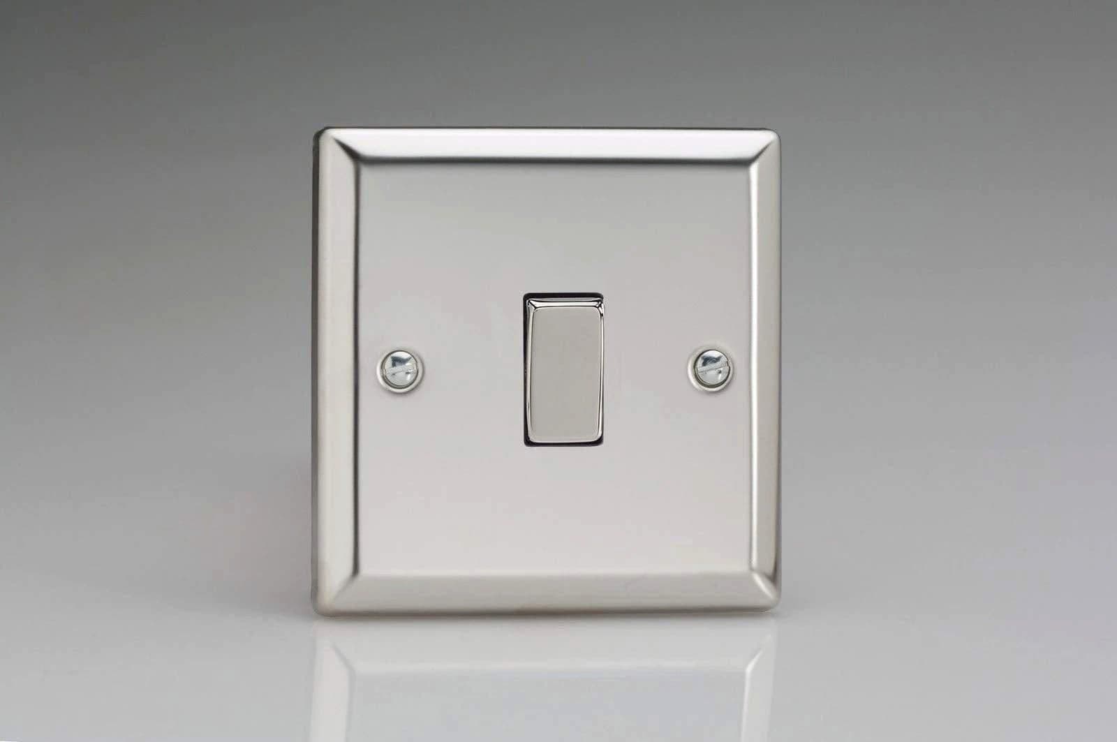 XC7D Rocker Switches Mirror Chrome 1 Gang Chrome