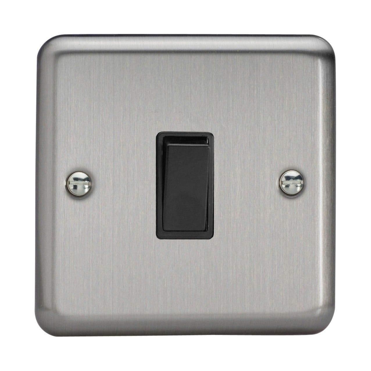 XS1B Rocker Switches 1 Gang Black 86x86x25mm