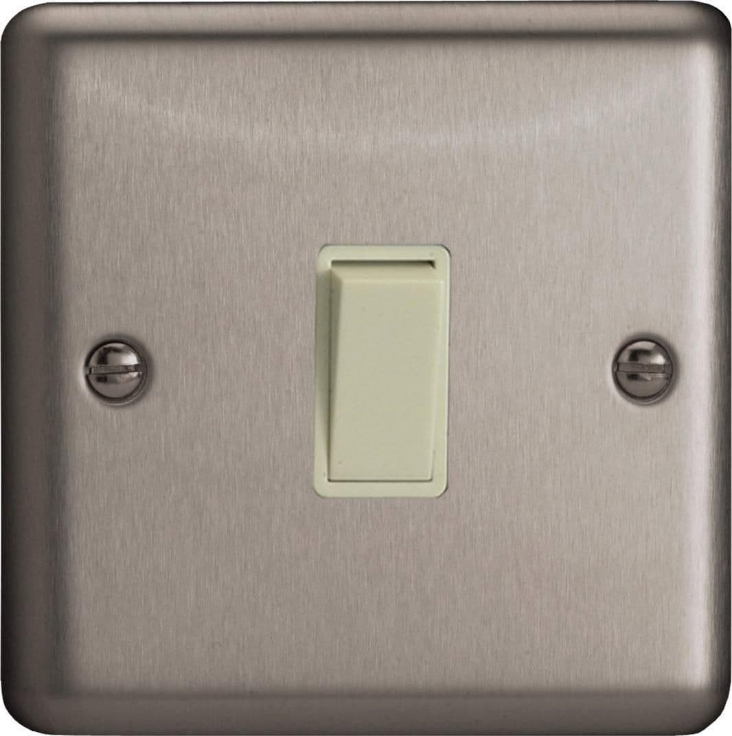 XS1W Rocker Switches 1 Gang White 86x86x25mm