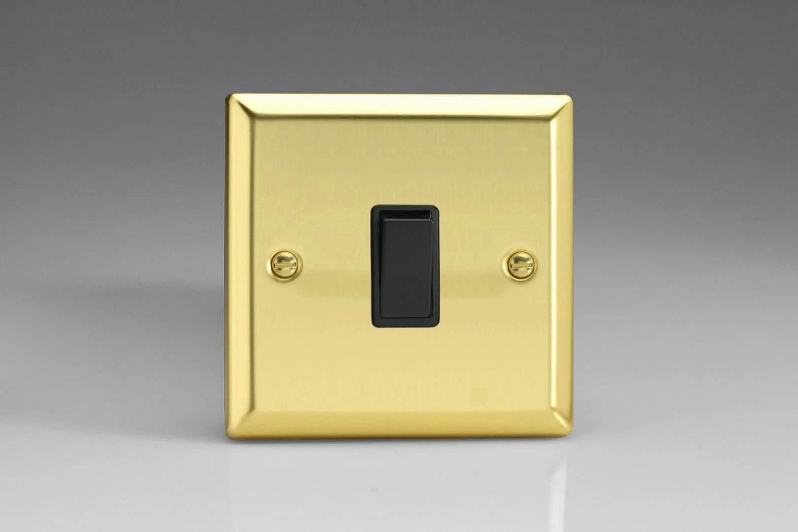 XV1B Rocker Switches 1 Gang Victorian Brass