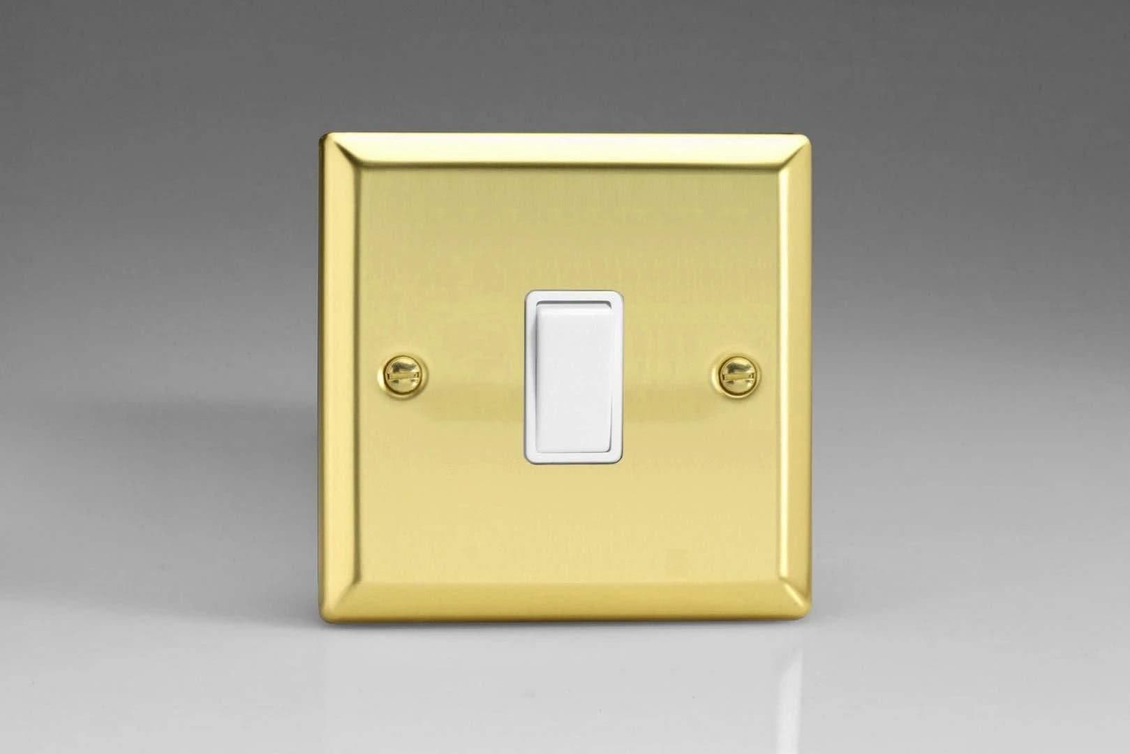 XV1W Rocker Switches 1 Gang Victorian Brass