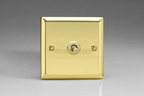 XVT1 Toggle Switches 1 Gang Victorian Brass