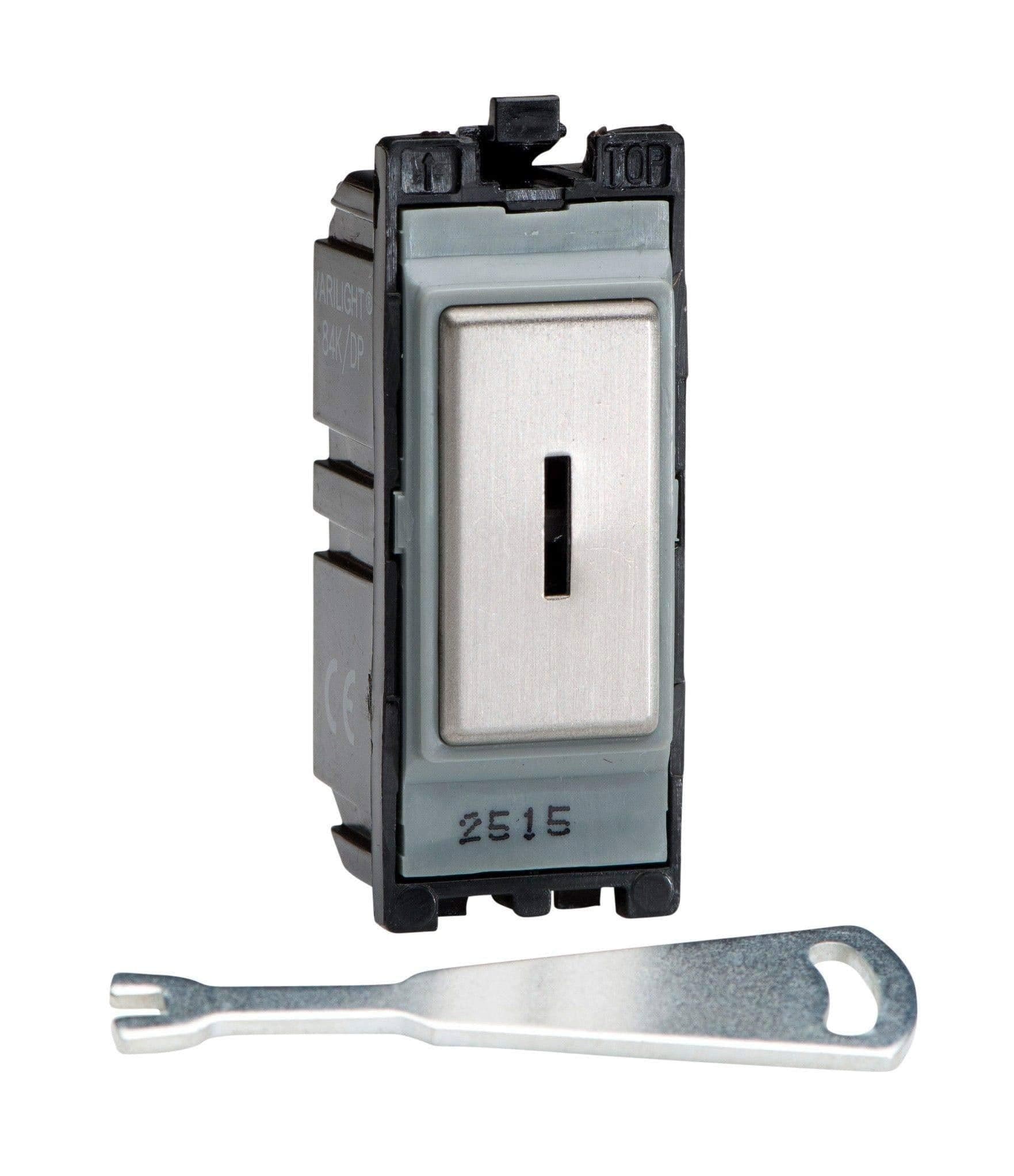 Steel 20 Amp 2 Way Single Pole Key Switch Module