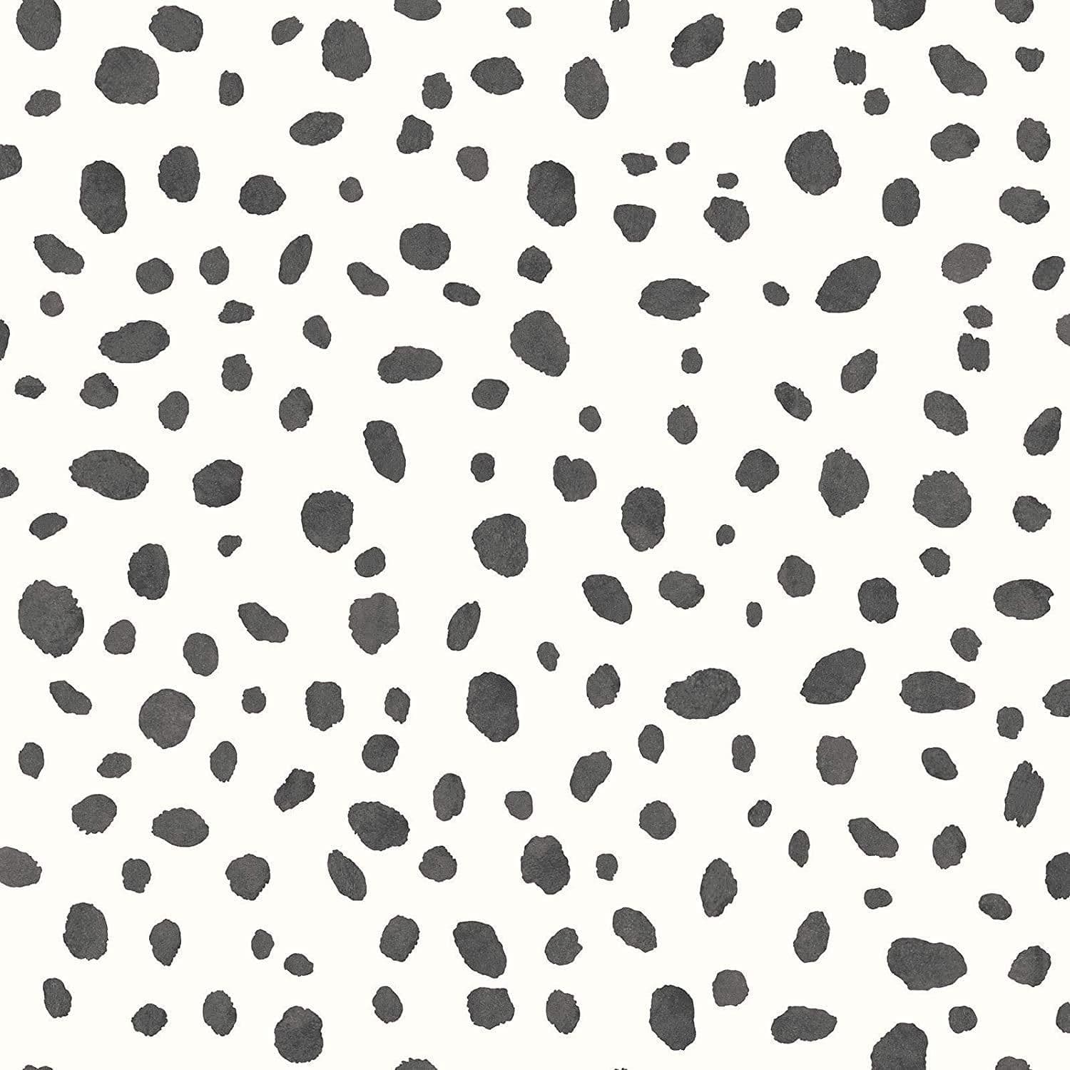 Dalmatian Spot Dot Print Trendy Contemporary Wallpaper