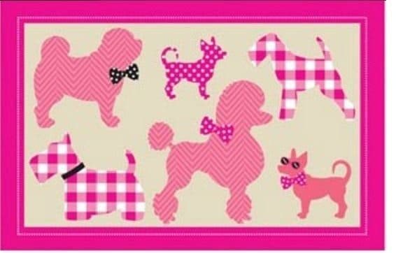 Cute Dogs Non Slip Floor Rug