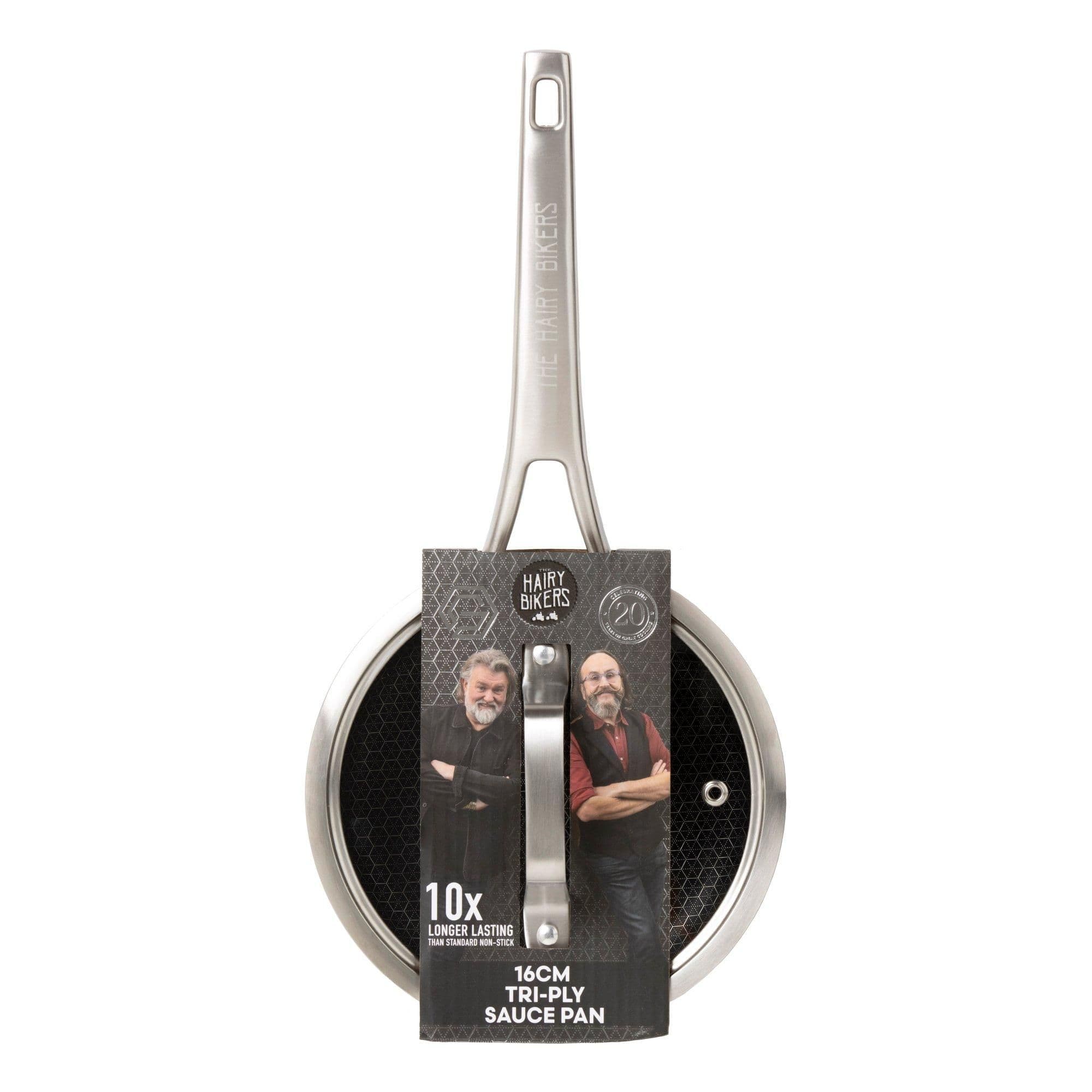 16cm Sauce Pan HexGuard Non Stick Lid Extra Durable Suitable All Hobs