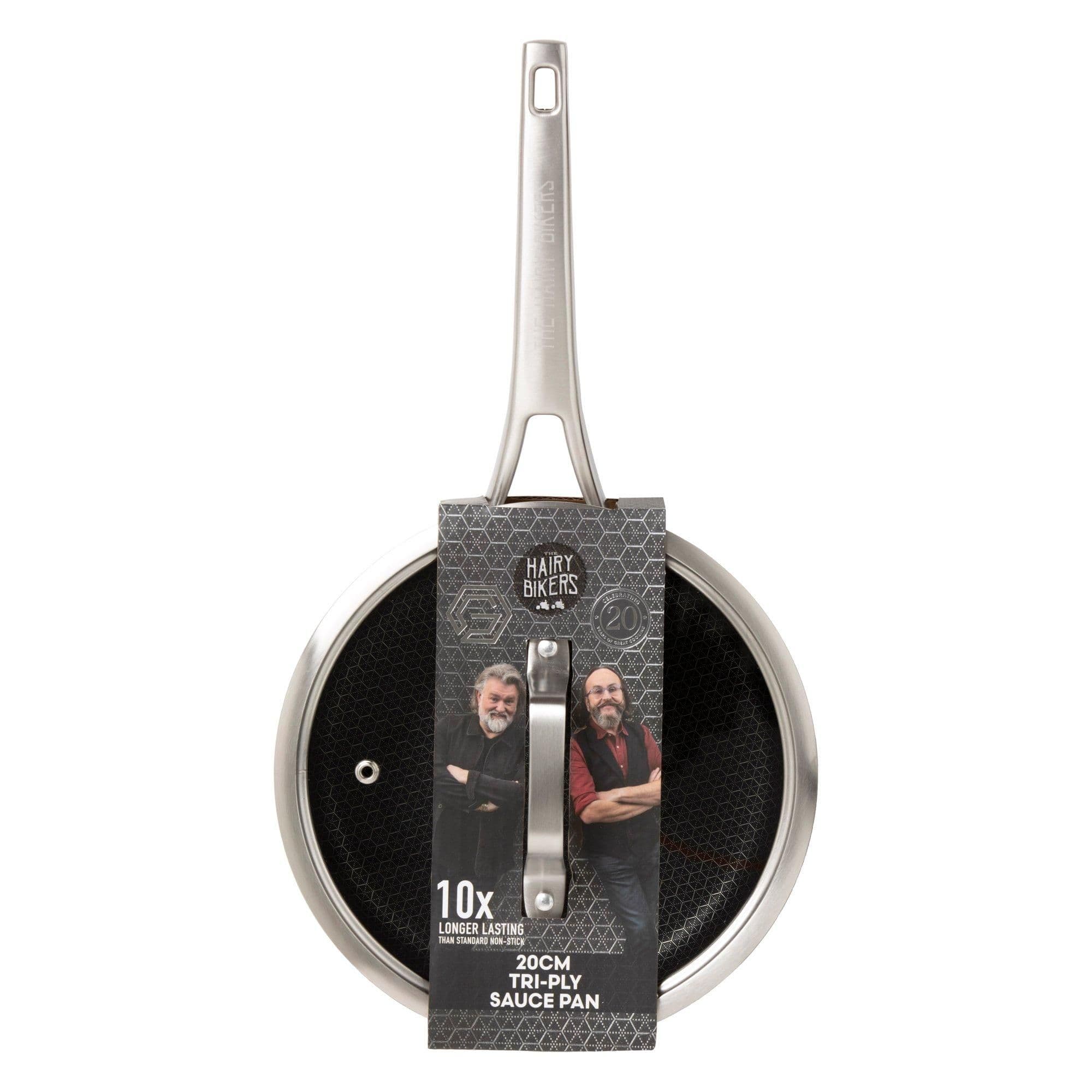 20cm Sauce Pan HexGuard Non Stick Lid Extra Durable Suitable All Hobs