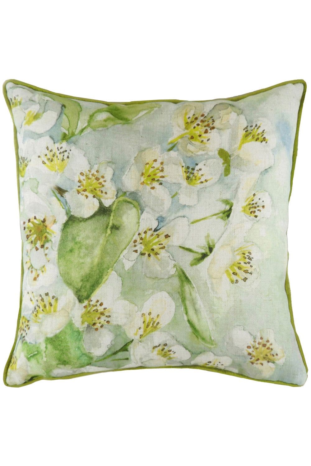Blossoms Pear Hand-Painted Watercolour Printed Cushion