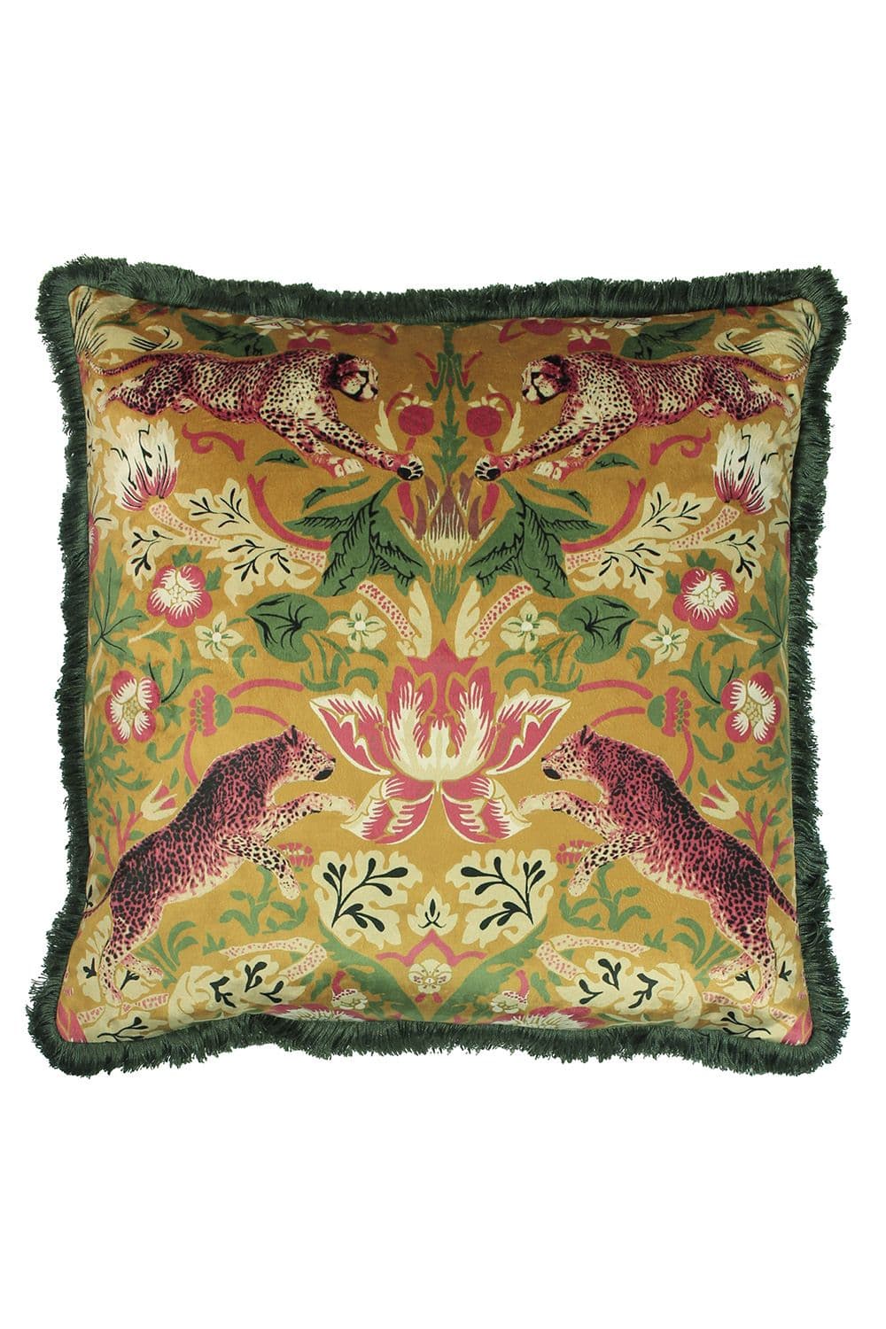 Bexley Tropical Floral Leopard Printed Cushion