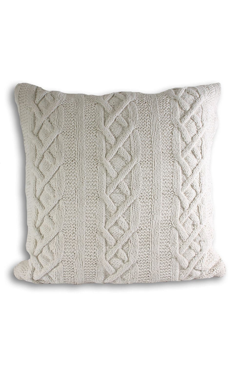 Aran Chunky Cable Knitted Cushion
