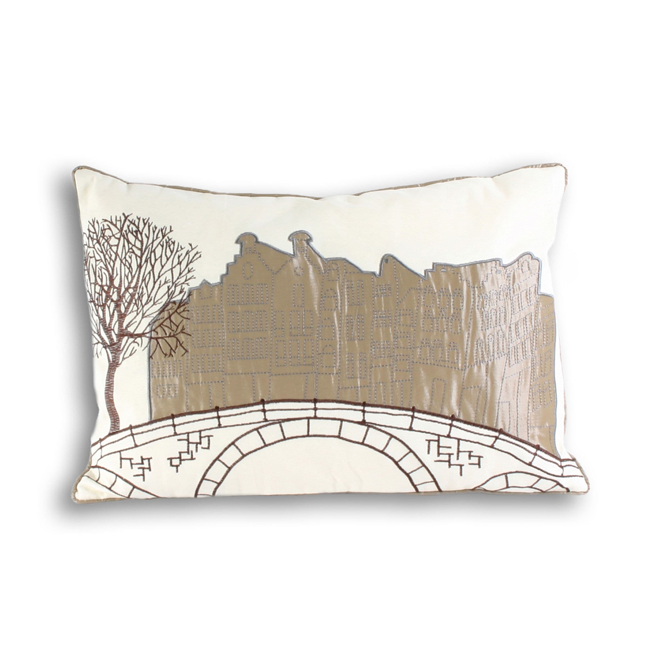 Amsterdam Printed Piped Cushion