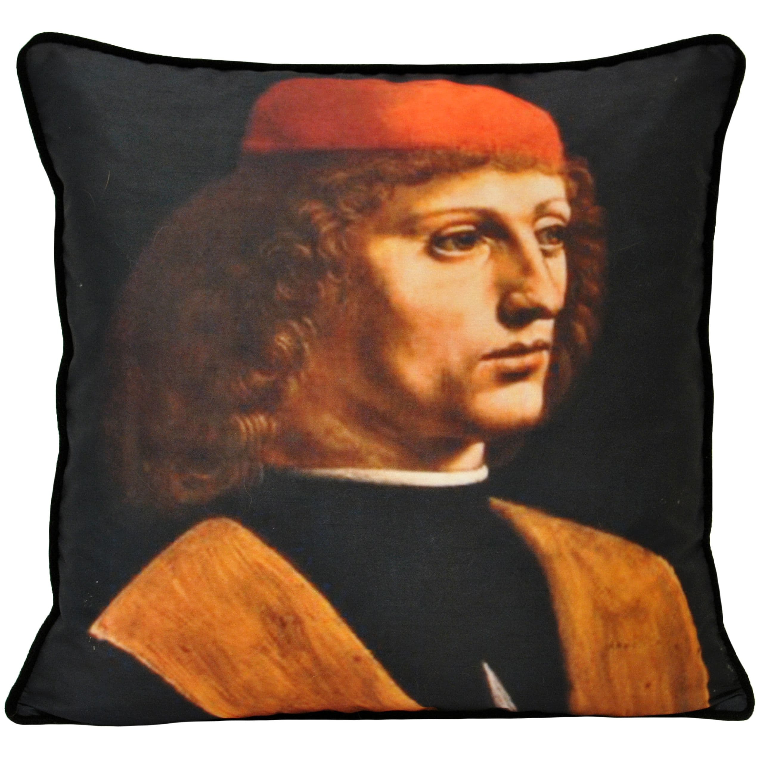 Leonardo Musician Printed Piped Cushion