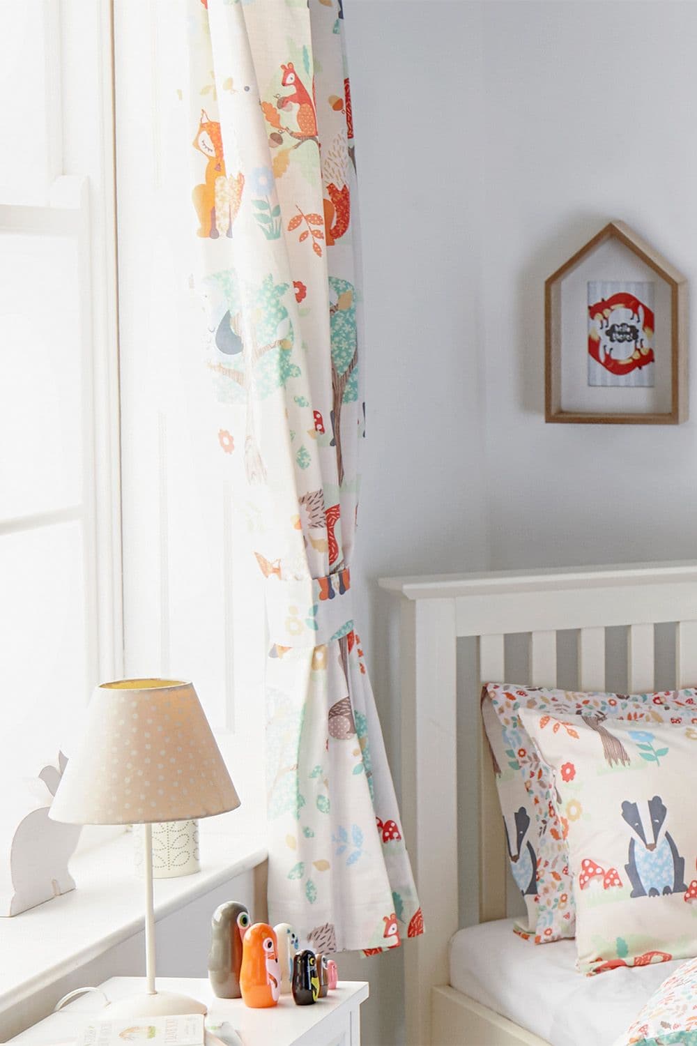 Woodland Kids Printed Pencil Pleat Curtains