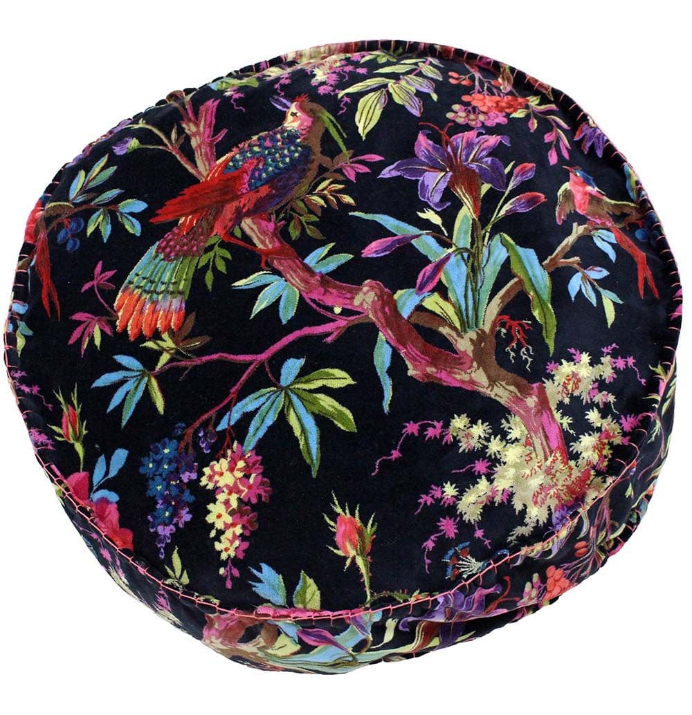 Paradise Nature Print Velvet Cushion