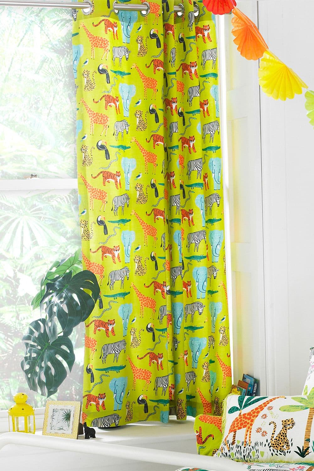 Jungletastic Kids Printed Eyelet Curtains
