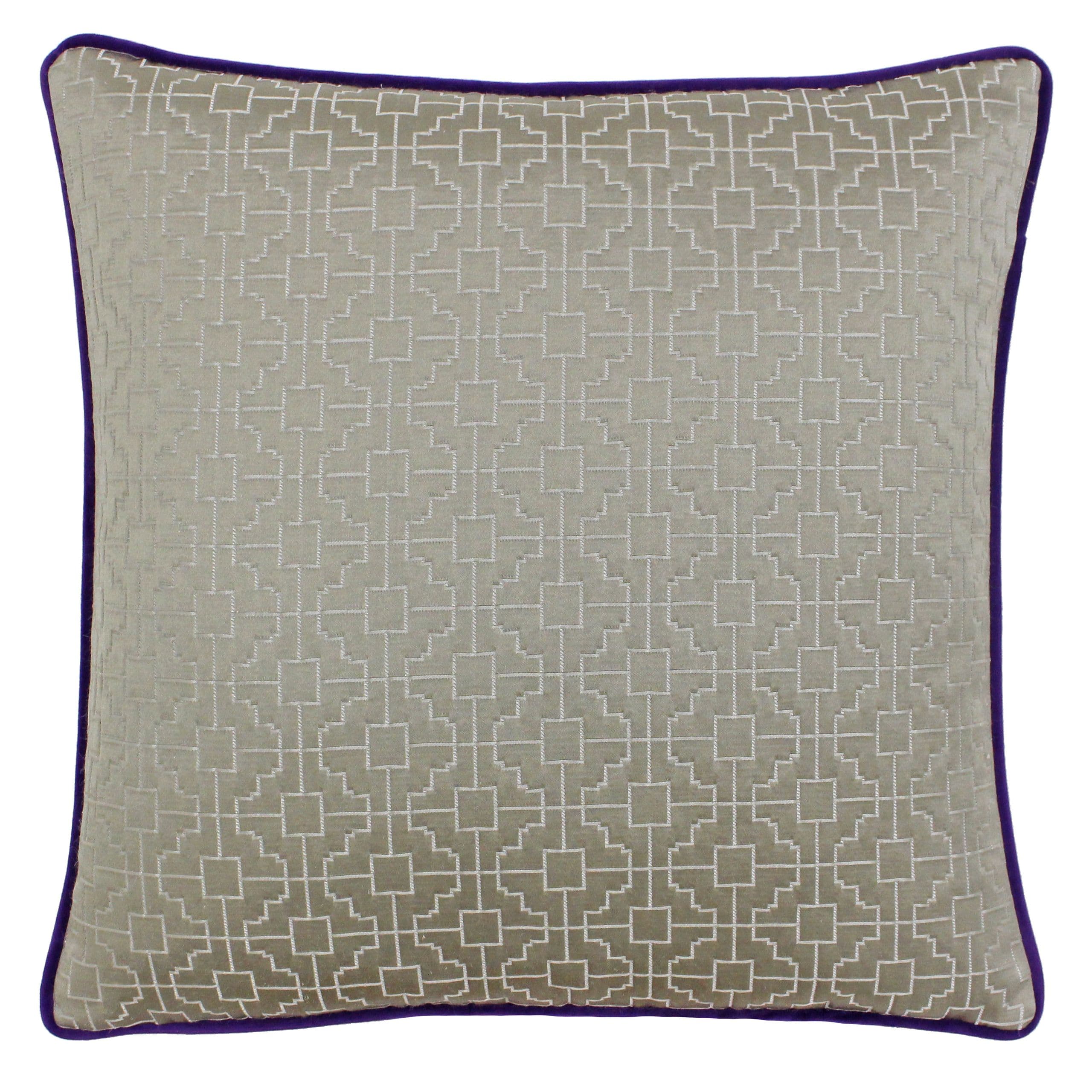 Belsize Jacquard Piped Trim Cushion