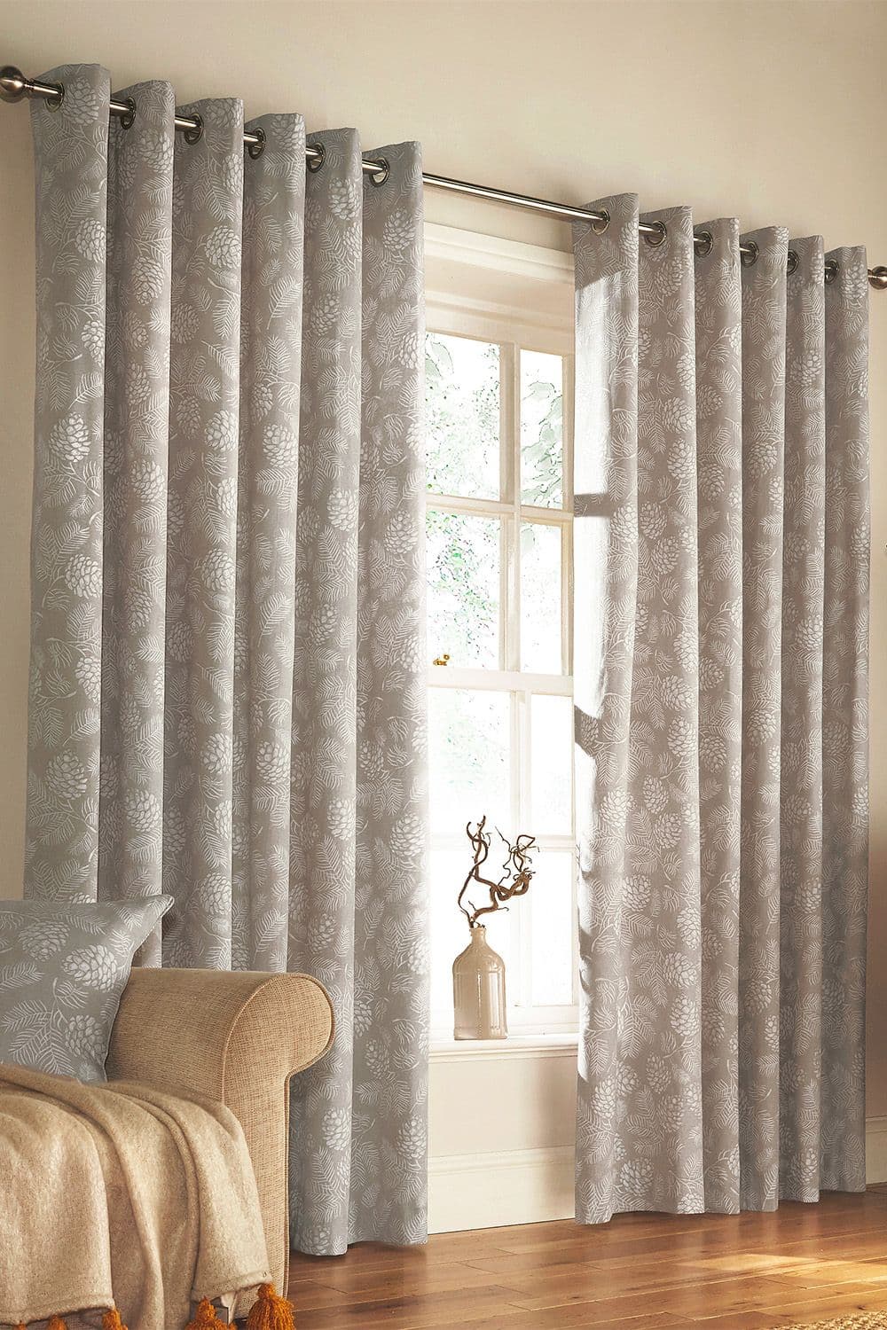 Irwin Woodland Printed Eyelet Curtains